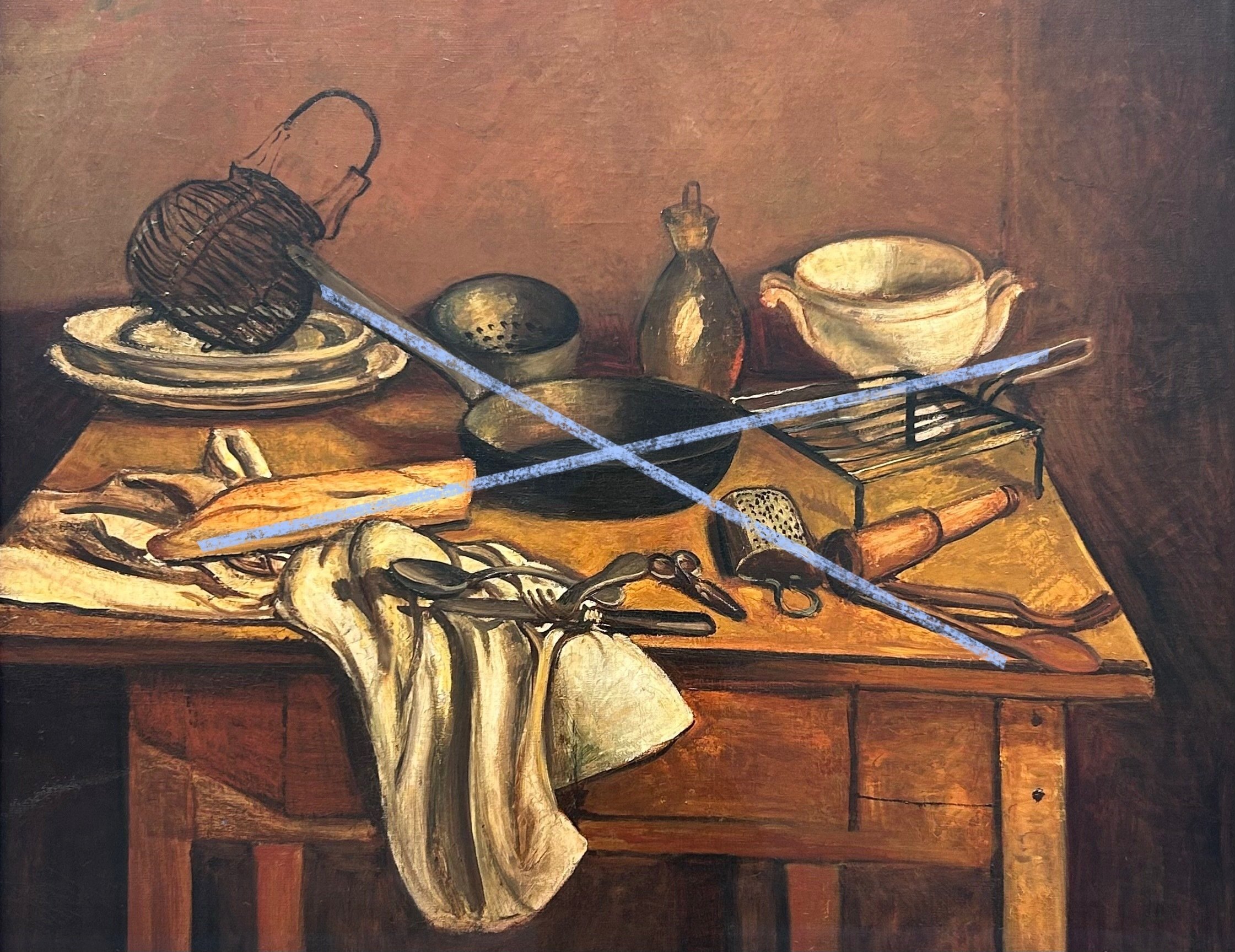 子供のためのオランジュリー美術館(223) フライパンやバゲットを描く