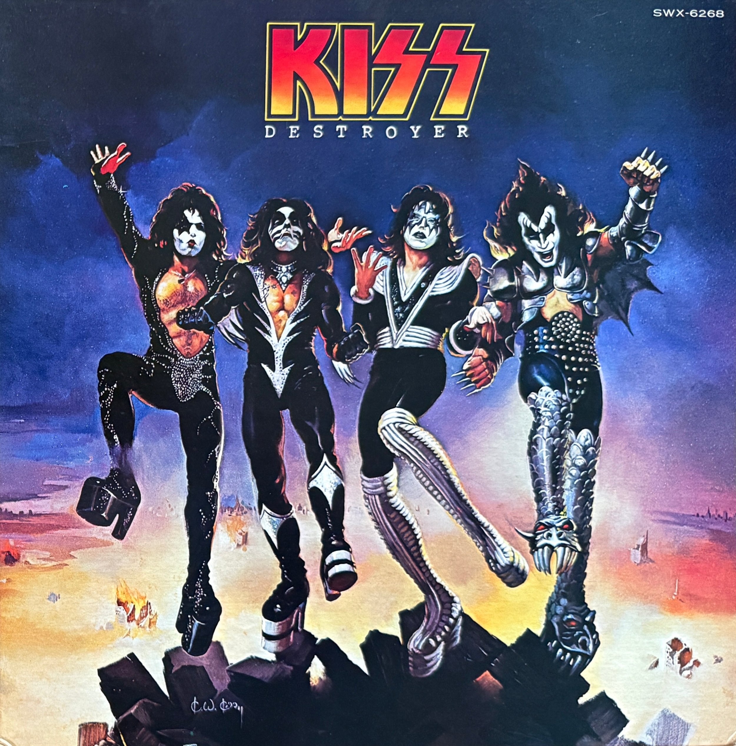 ★☆彡キッス来日記念　1977年刊きれいな「スパー・スターKISS＆BCR 」Jotomo６月号増刊　日本ラストコンサートのお供に是非！★☆彡 KISSのセカンドアルバム『Hotter Than Hell ⁄ 地獄のさけび』制作秘話