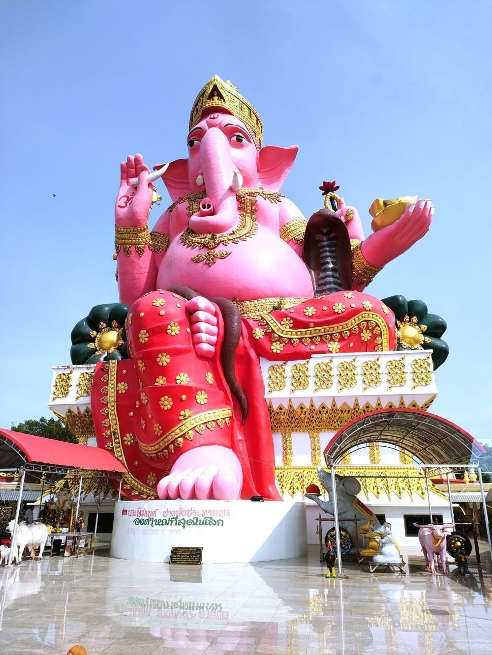 ピンクのガネーシャ 　中サイズ　ガネーシャ　像④ ピンクのガネーシャ 中サイズ バンコク タイ バンコク