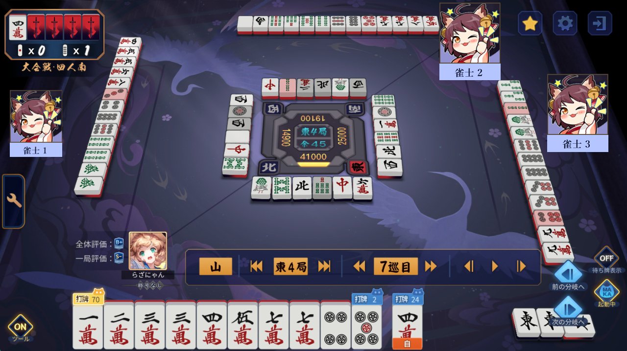 🌞MAKAとの遭遇 ～牌譜解析 その壱の東場～🌞｜らざにゃん