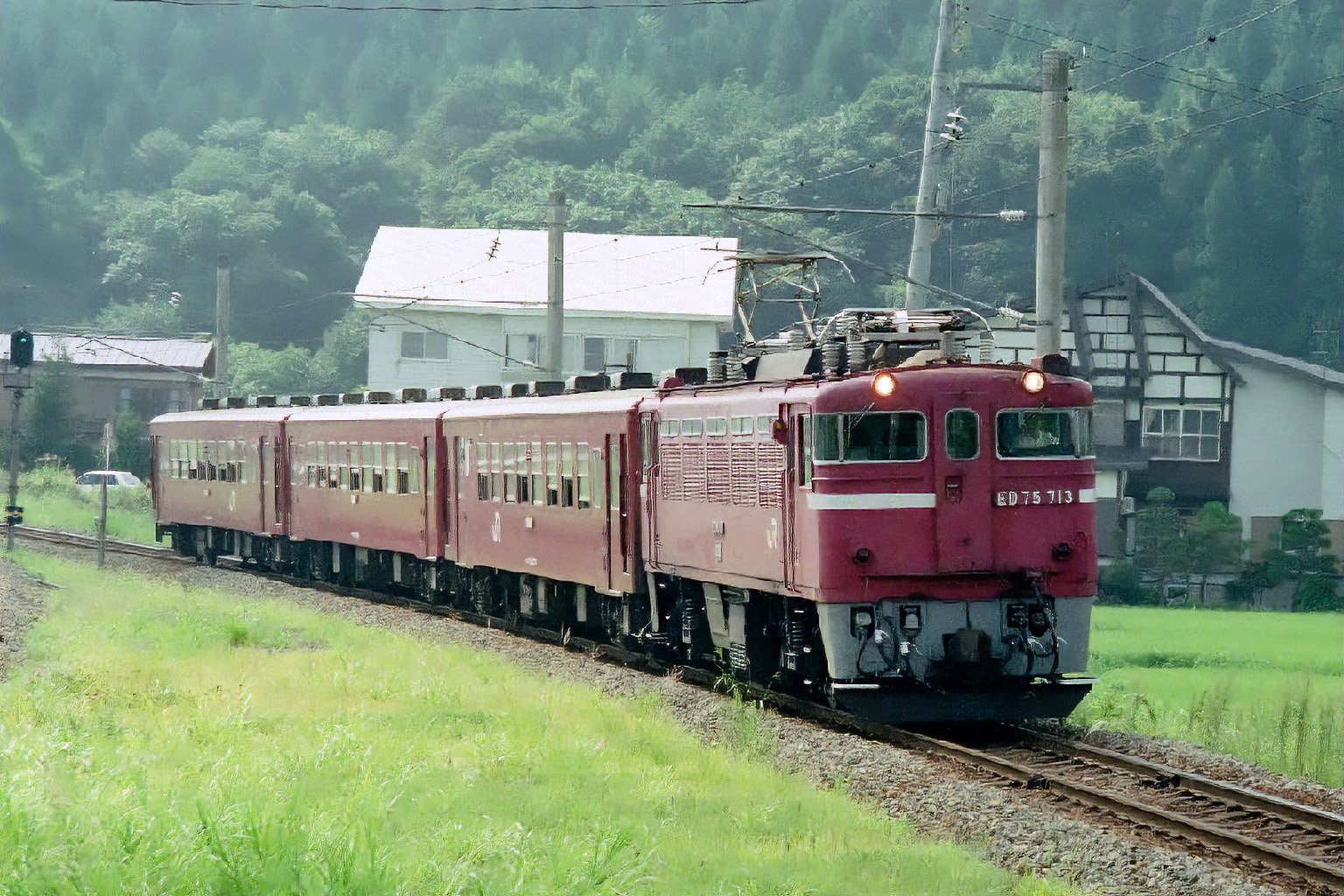 v118, 奥羽本線：SLべにばな号＋ED75客レ （1992年）｜ひろやん