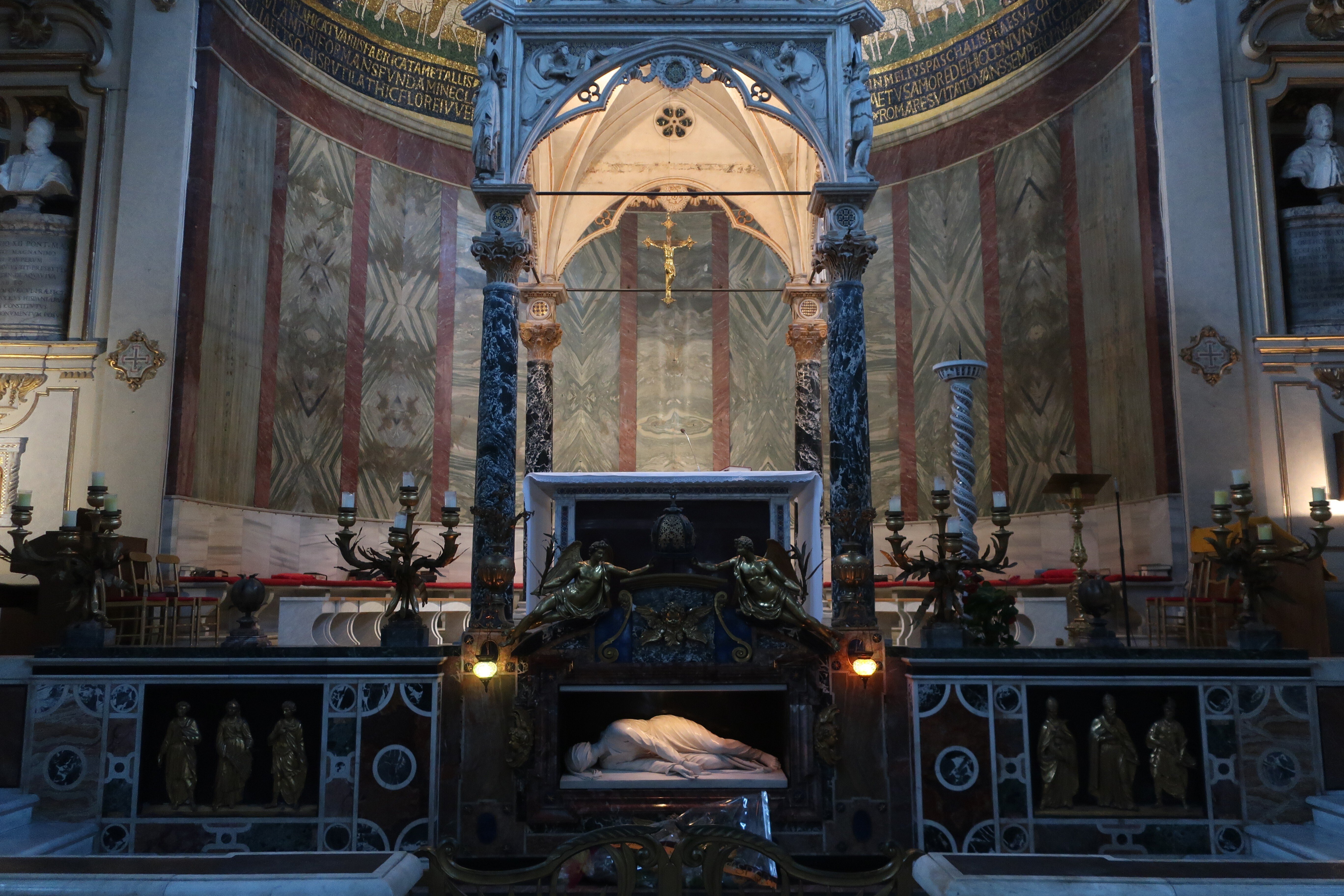 ローマで最も衝撃を受けた彫刻！サンタ・チェチリア・イン