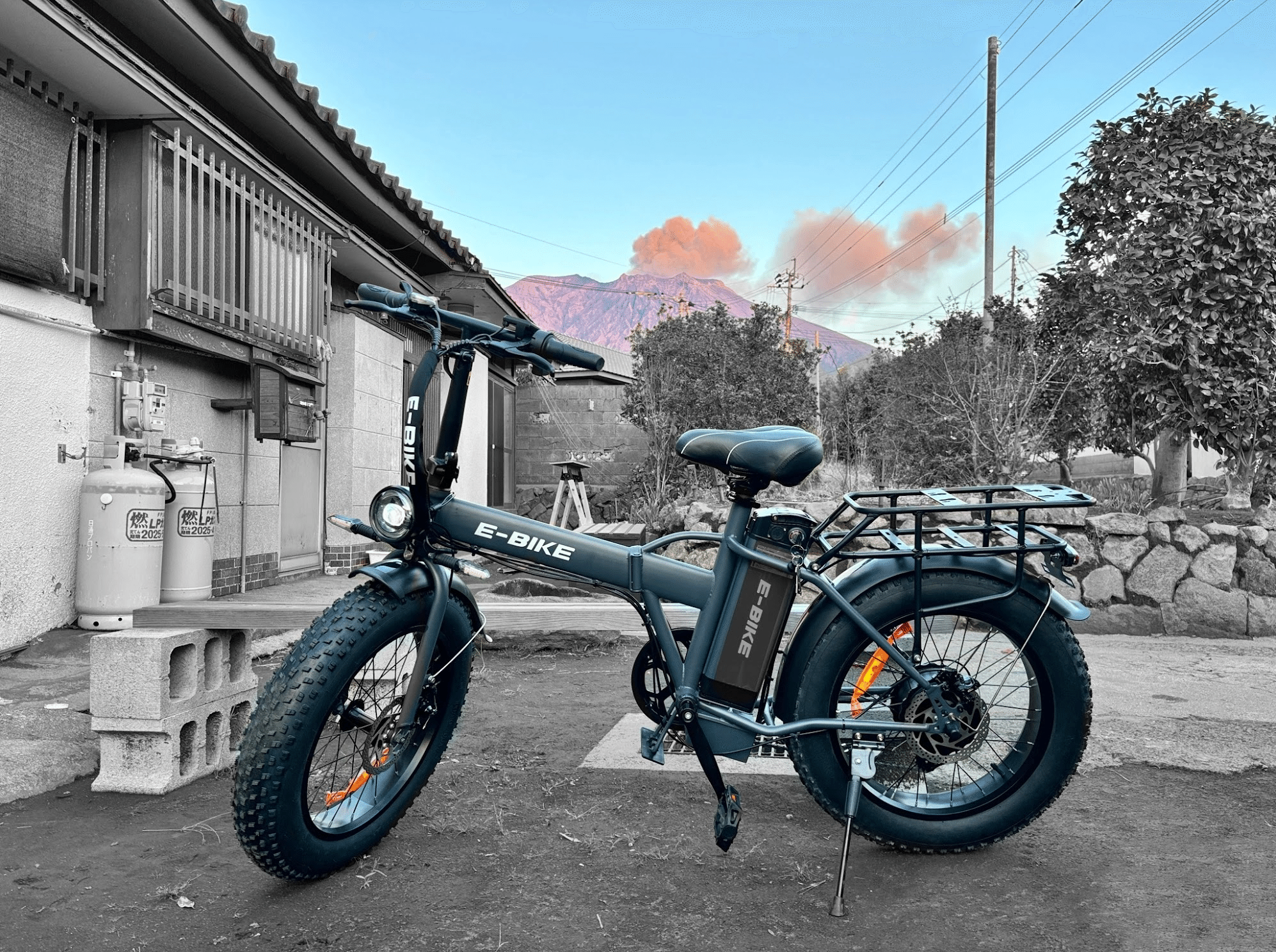 桜島でE-bikeな暮らし ① ~地方で車なし生活~｜カタオカマナミ｜GYOZA