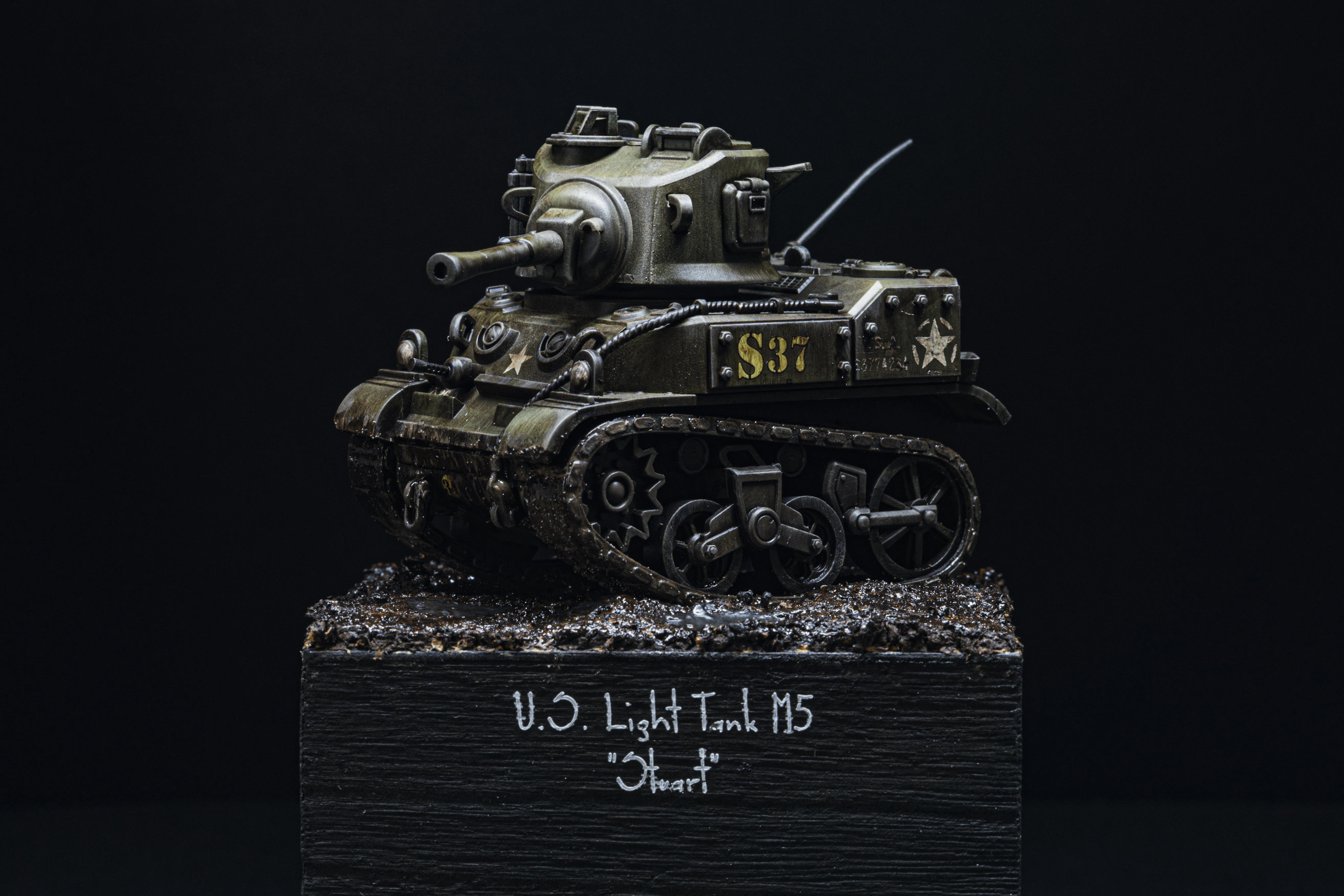 モンモデルWWT アメリカ軽戦車M5スチュアートつくった｜ぱりも｜ex