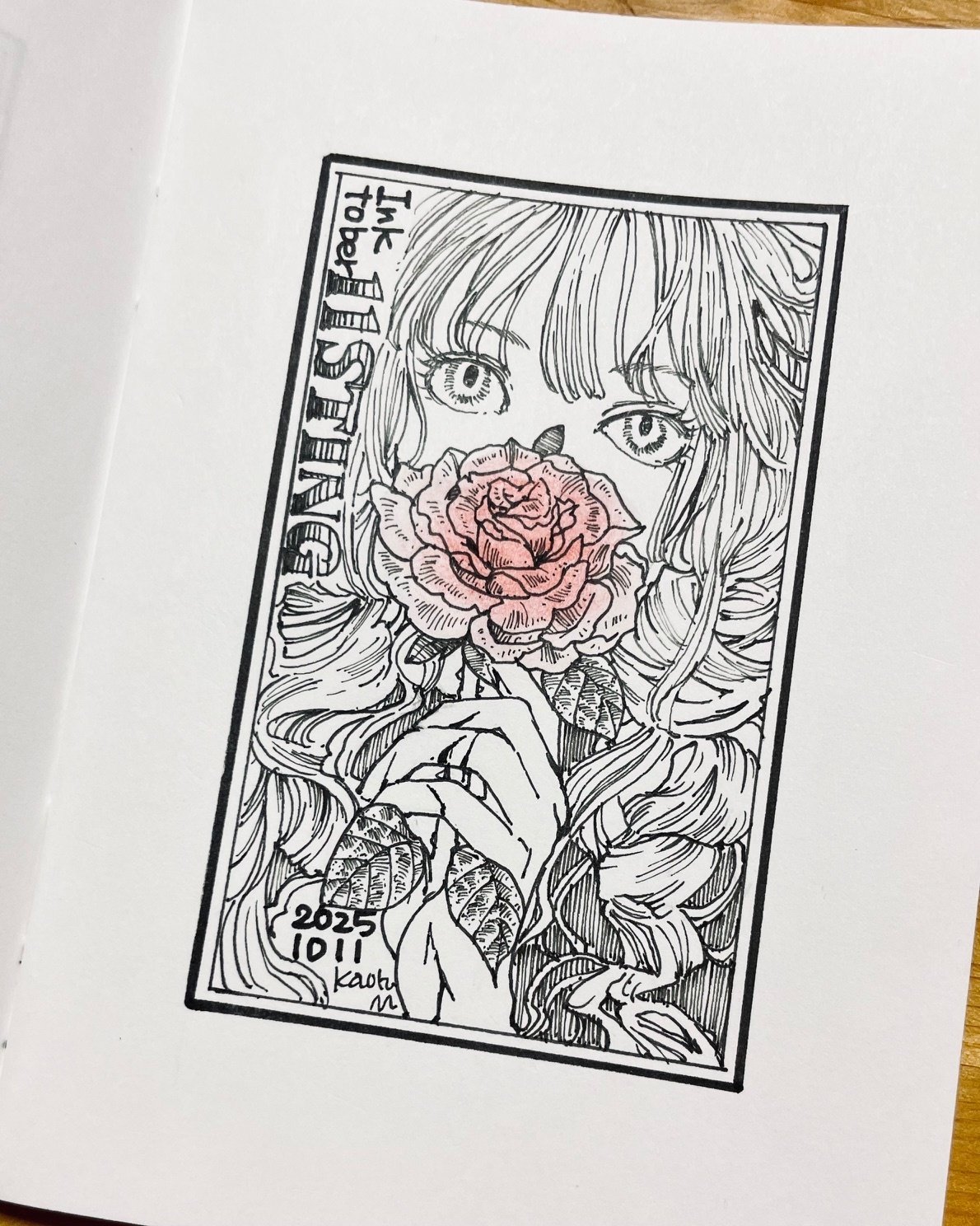 ペン画 4作品 ペン画手帳」2025 Inktober4~1｜猫灯夜譚