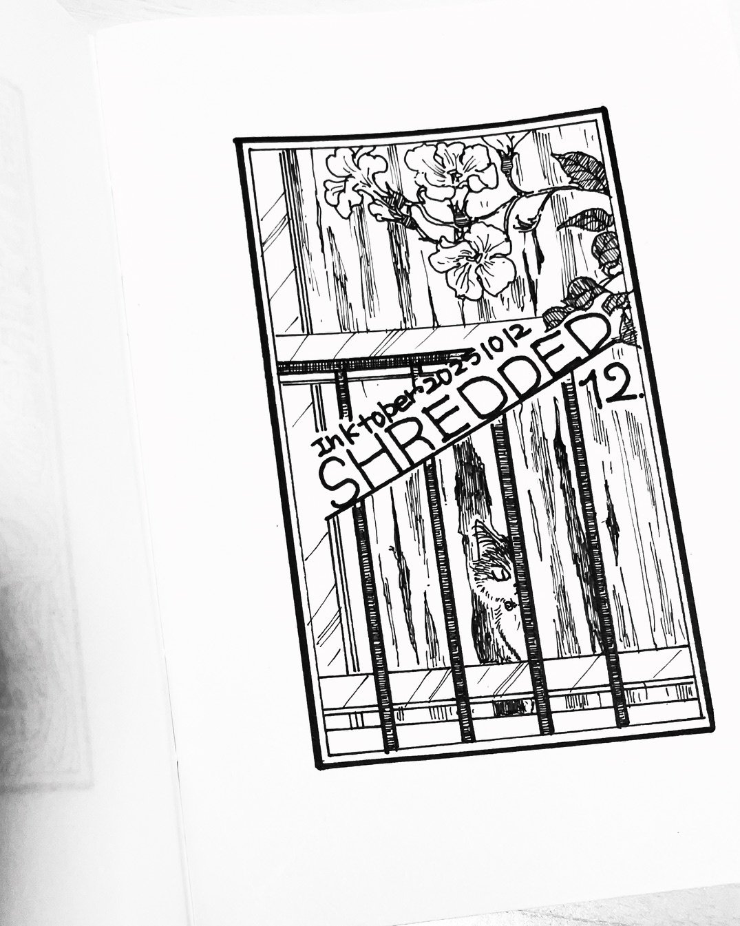 ペン画手帳」2025 Inktober4~1｜猫灯夜譚