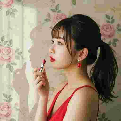 口紅 人物 写真素材/写真販売 AI画像 有料＜30枚：350円＞商用利用可（サンプル）03