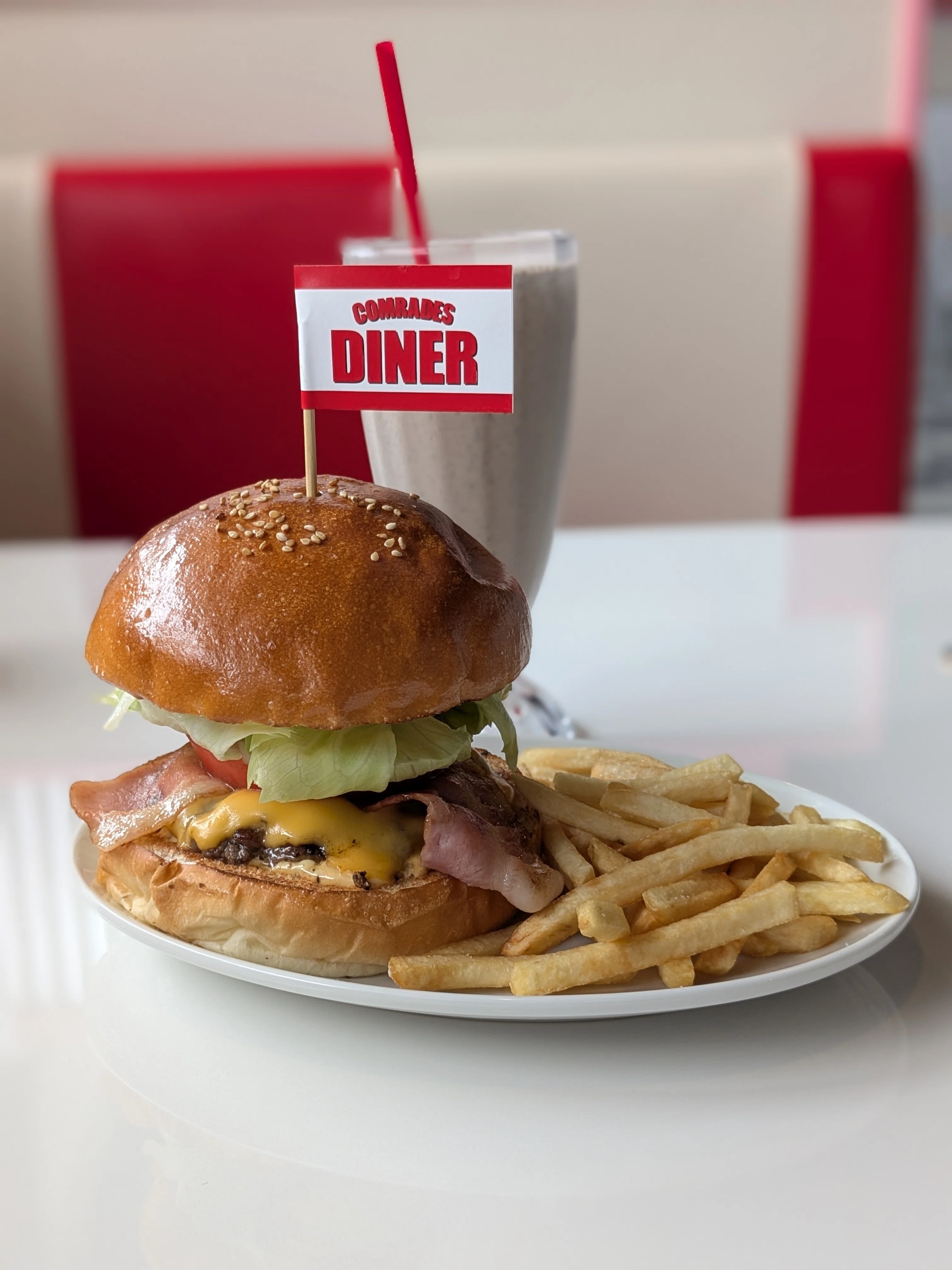 コムレイズベーコンチーズバーガー＠COMRADES DINER(岐阜県養老郡養老