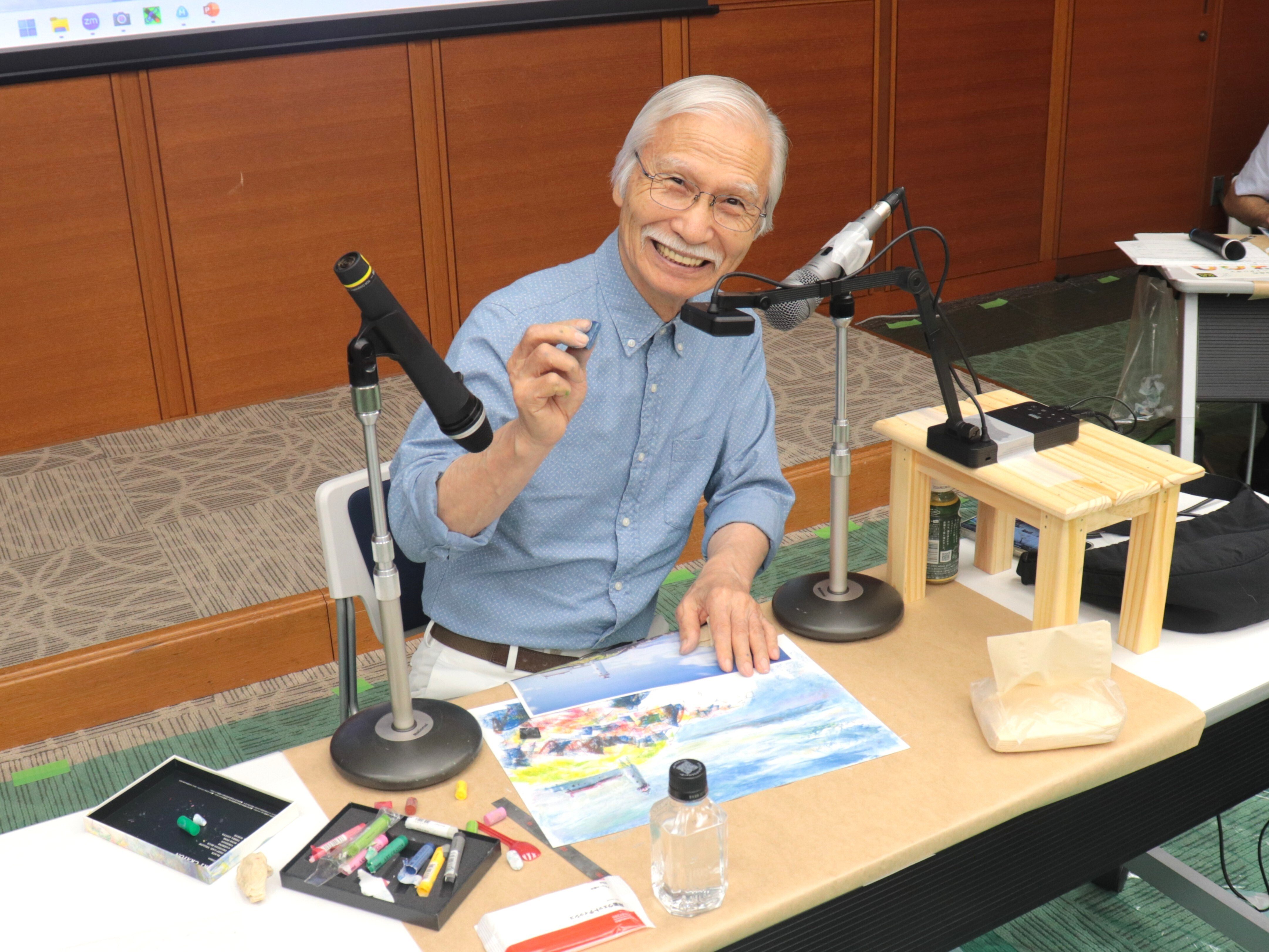 〆切迫る！】100点のアートクレヨン画展 柴崎先生からのメッセージが