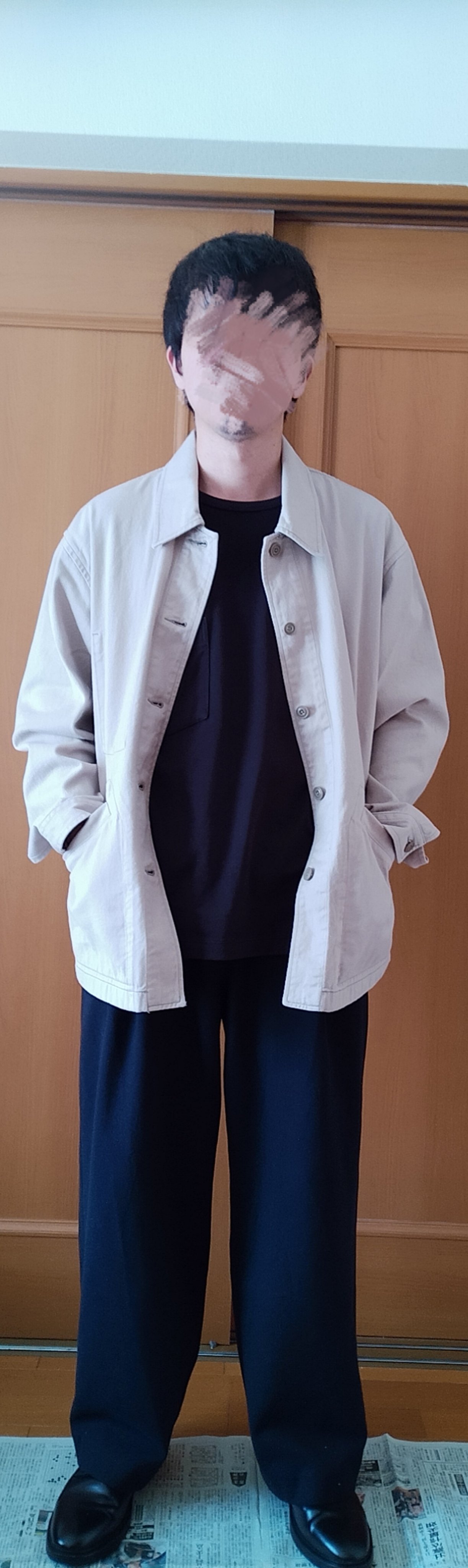 Lサイズ　早急に発送　UNIQLO U オーバーサイズカラーデニムジャケット ユニクロU オーバーサイズカラーデニムジャケット L グレー