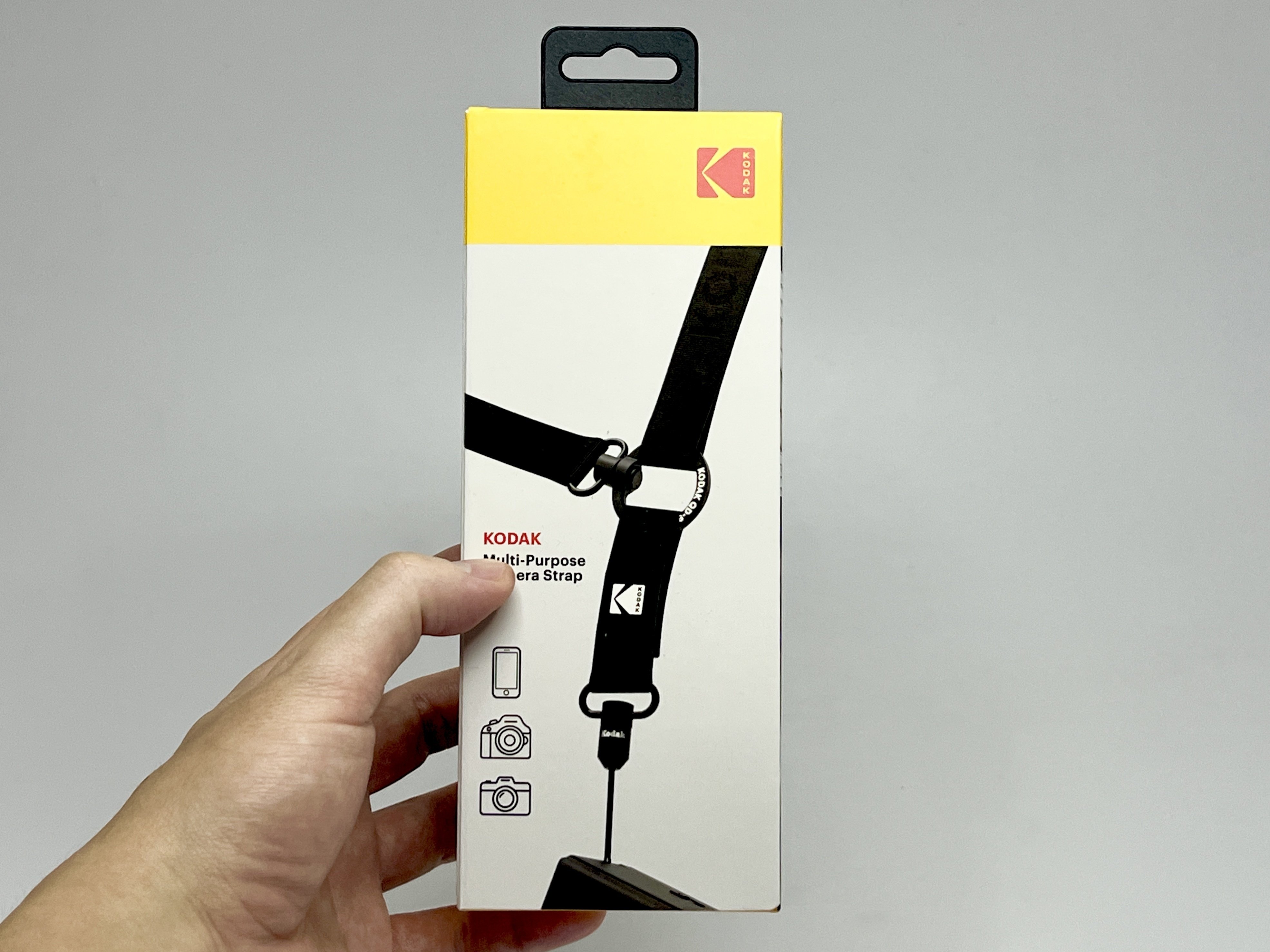 リアルコロッケ&エビフライストラップ Apple純正クロスボディストラップの代用品としてKodakカメラストラップ