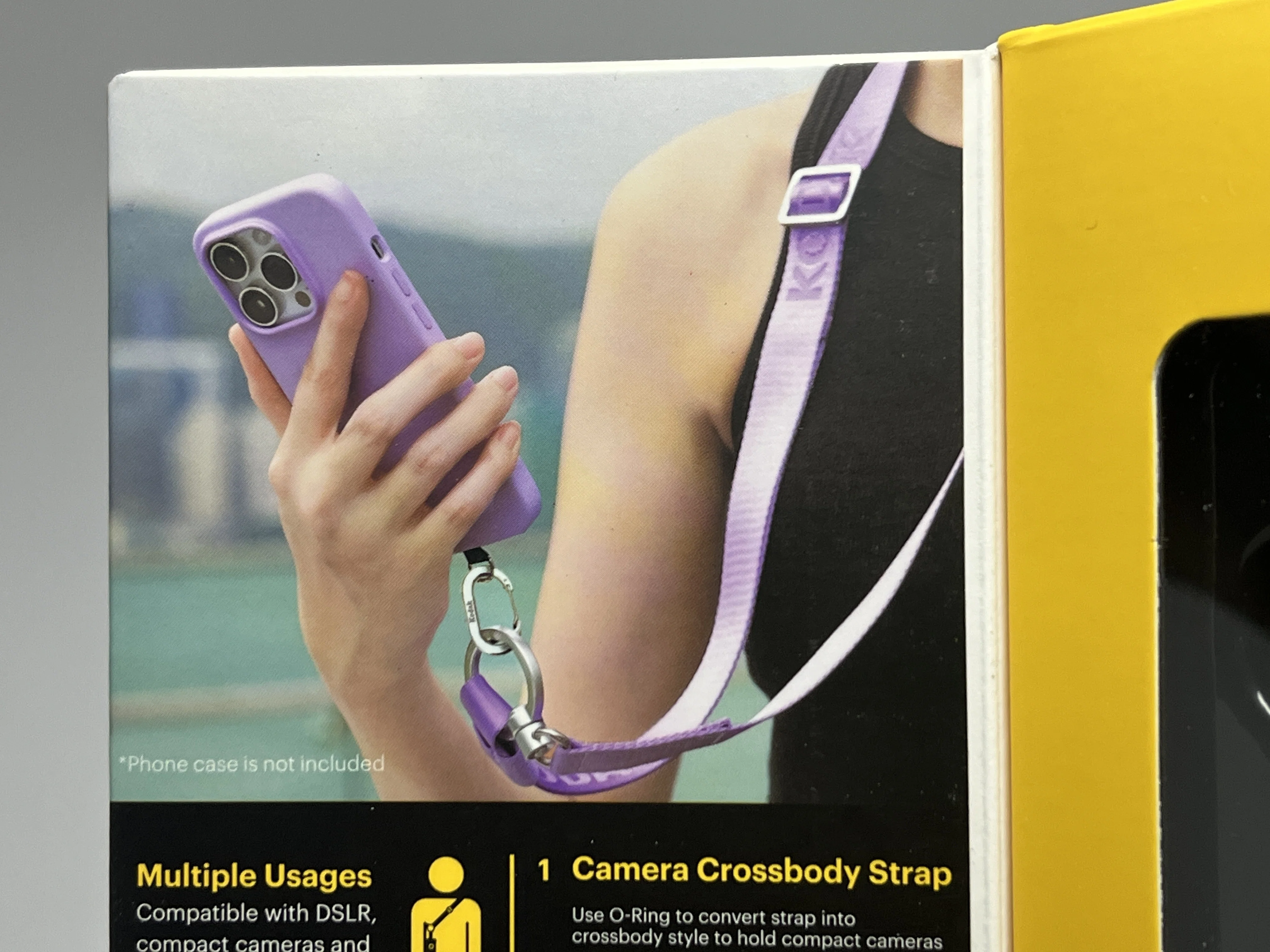 アップル純正クロスボディストラップ - パープル crossbody strap Apple純正クロスボディストラップの代用品としてKodakカメラストラップ