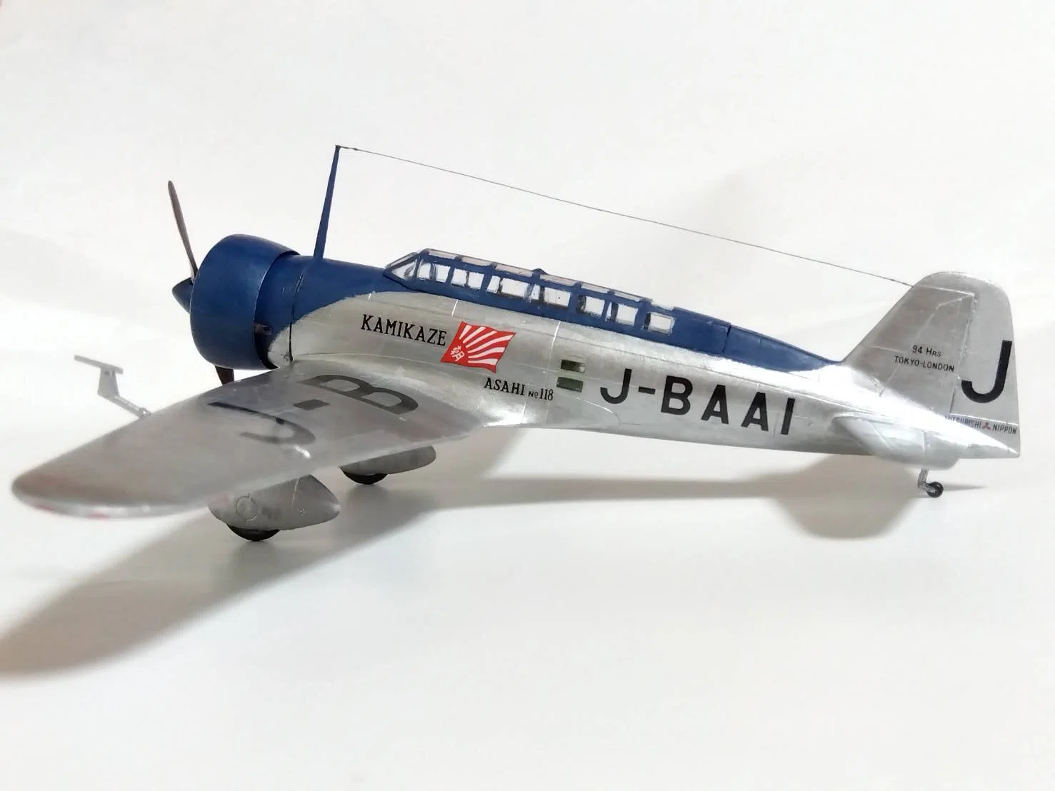 神風 三菱神風号#5（マイクロエース1/72 ）～完成と感想｜はりす筆塗りぷらも