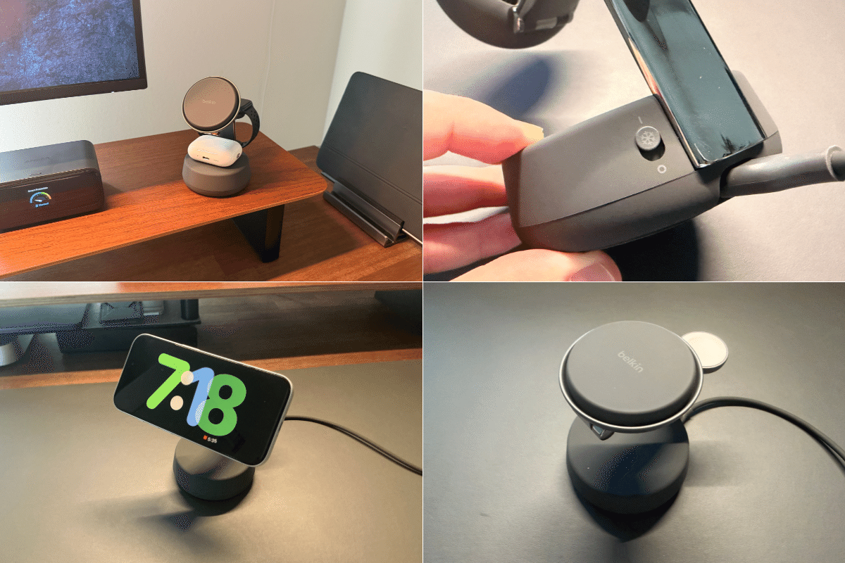 Belkin Qi2 25W ワイヤレス充電器 3 in 1でデスク革命。3種の神器を