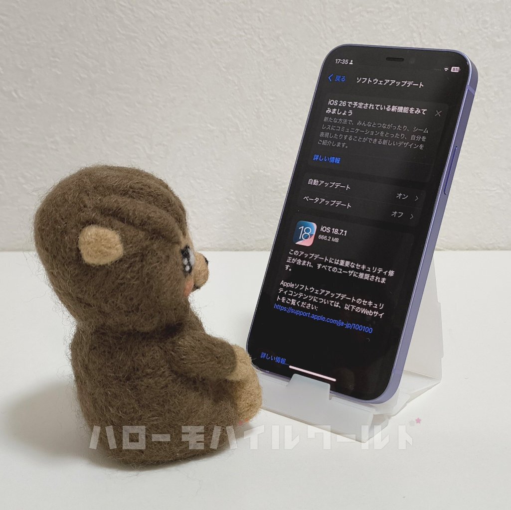 iPhone12mini 最新iOS更新済み 中古で買った iPhone 12 mini を iOS 26 にアップグレードしてみた
