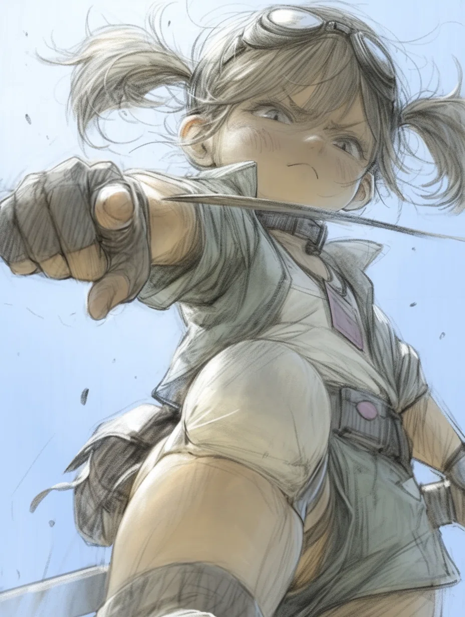 オリジナル 女の子 中華 手描きイラスト No.144 ツインテール イラスト工房 | L126 ツインテールの地雷系女子のイラスト イラスト