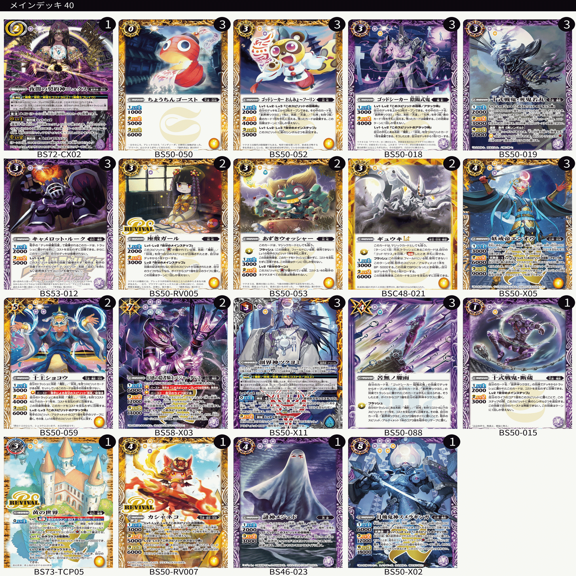 陸登　メサイア高レアデッキ ヤマタケの向かい風なんて関係ない！現在の妖魔解説（全文無料）｜風神録