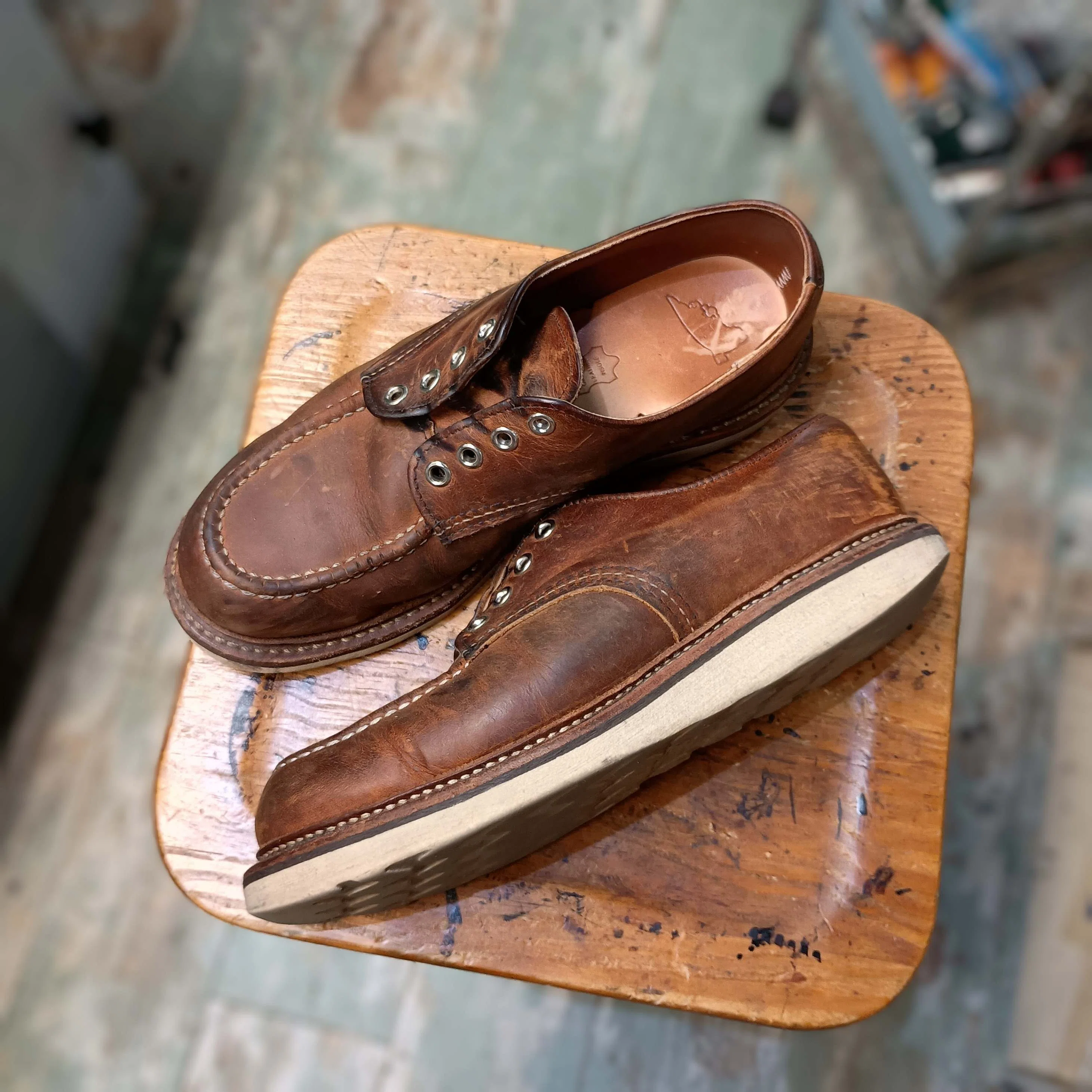 Resole/ソールカスタム】Red Wing#8095 Moc Toe OX+vibram#4014｜CREA