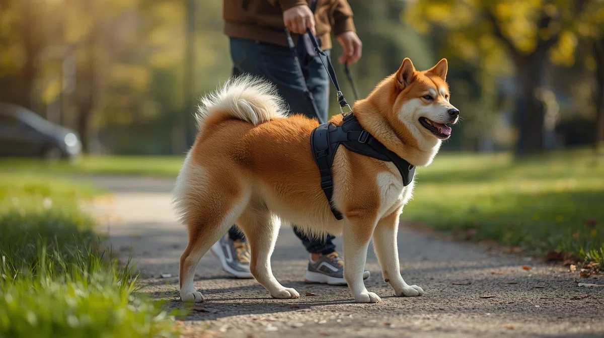 老犬や老猫の移動サポートのためのカートやハーネスを利用
