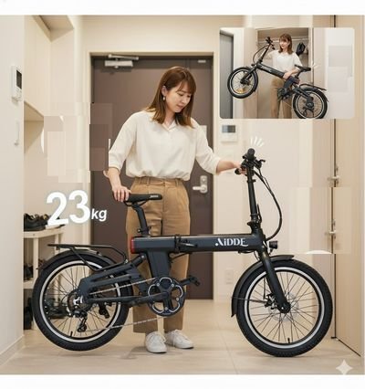 よんよん　AiDDE A3 電動自転車　最大走行距離130㎞ AiDDE A3 電動自転車 20インチ 最大走行距離130㎞ 自転車