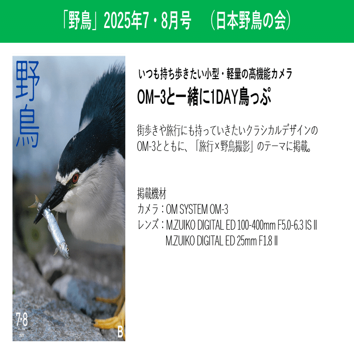OM SYSTEMと野鳥の紹介記事まとめ｜OM SYSTEM