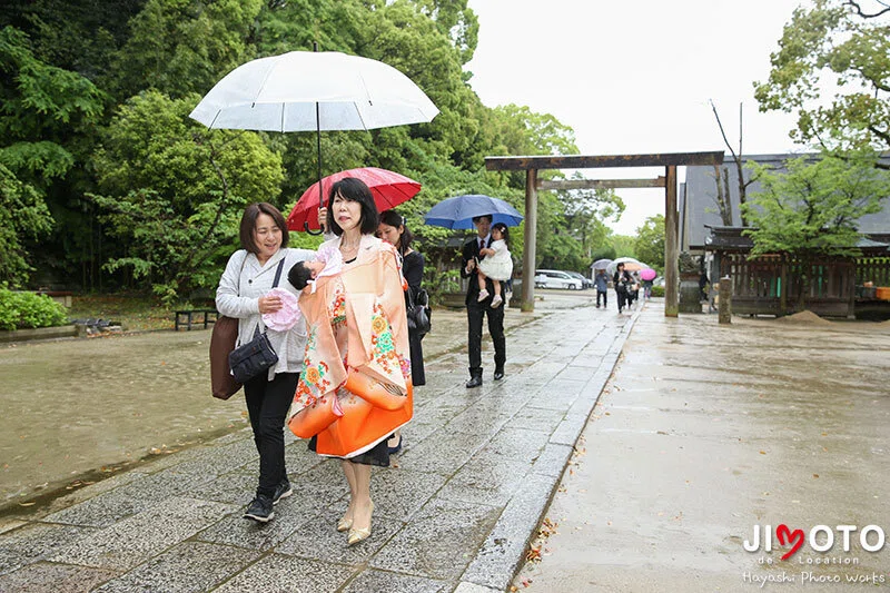 四條畷神社お宮参り出張撮影