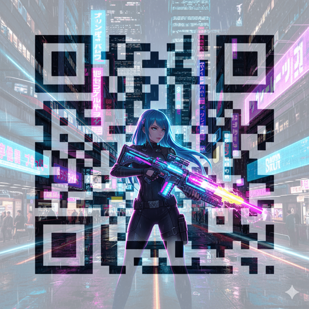 動くQRコード公開】AI×Kling or Midjourney で “読み取れるアート動画