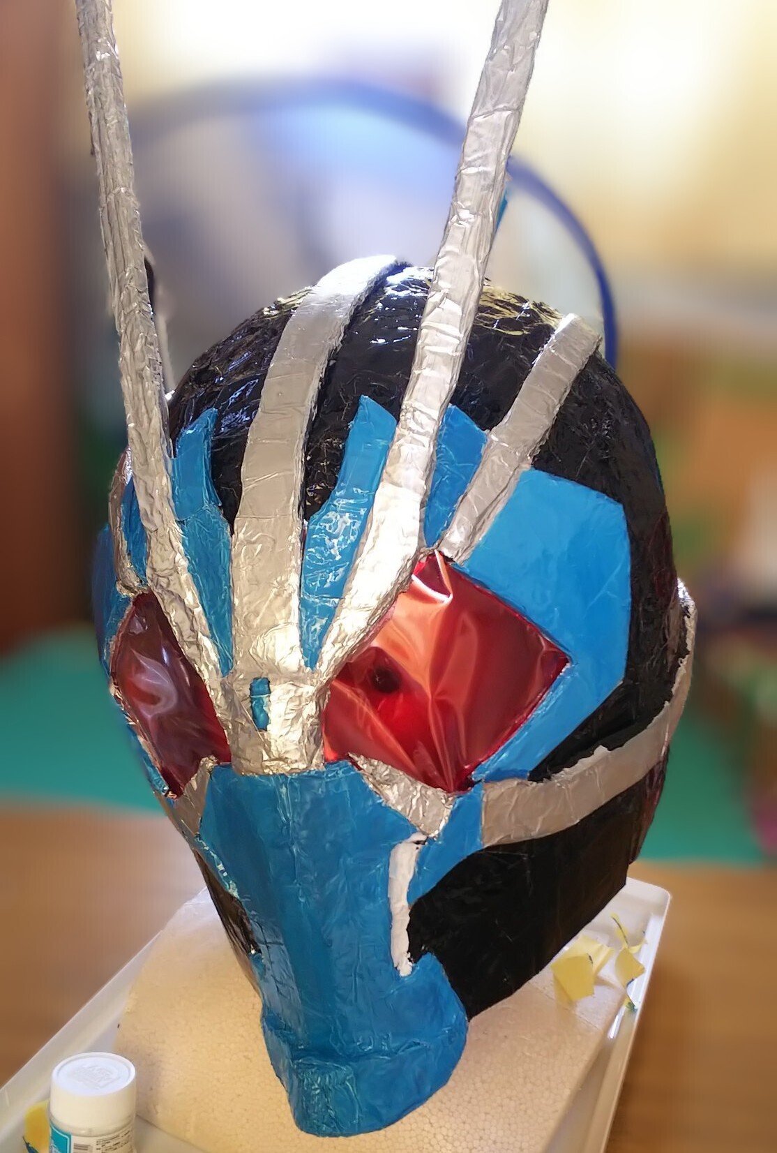 昔作った仮面ライダーマスク｜貞彦