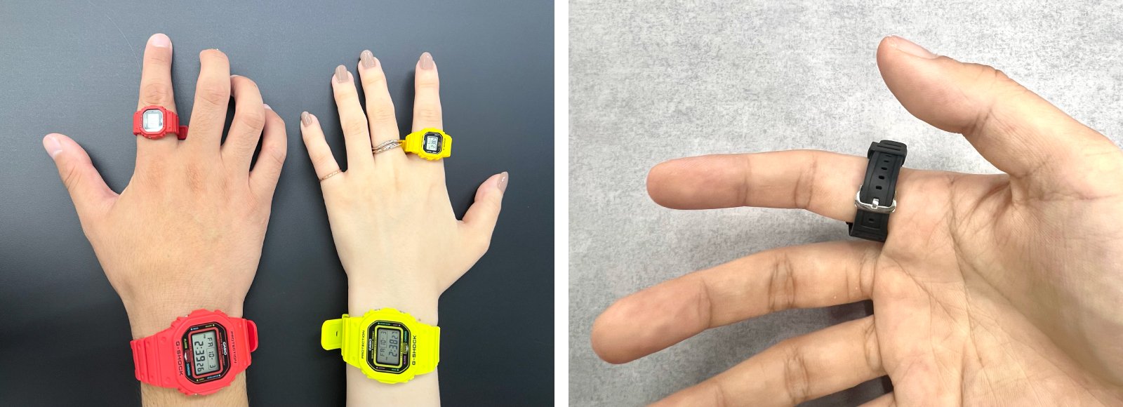時計着用レビュー】指輪サイズのG-SHOCK nano「DWN-5600」レビュー