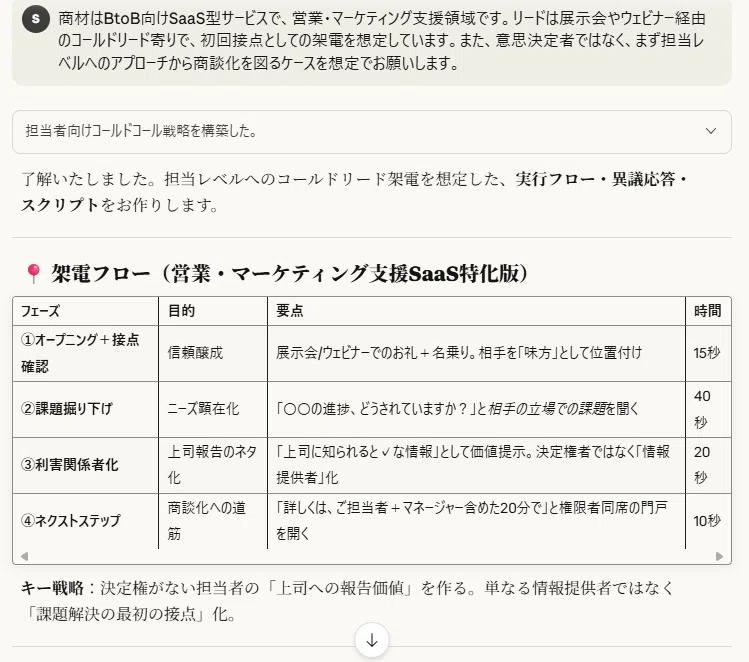 結果の出力