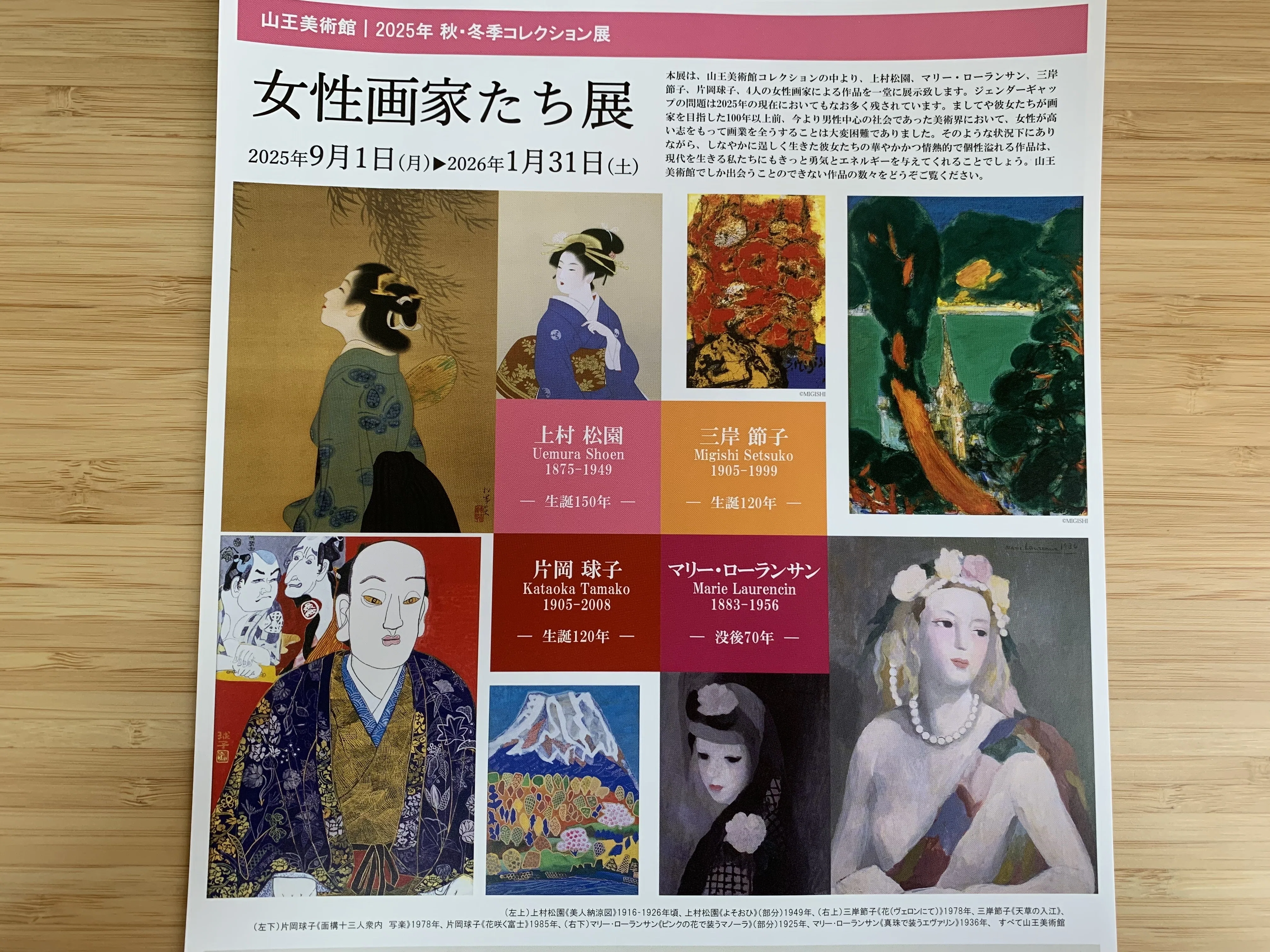 華やかに奏でる色彩のカルテット】「女性画家たち展」に行ってきました