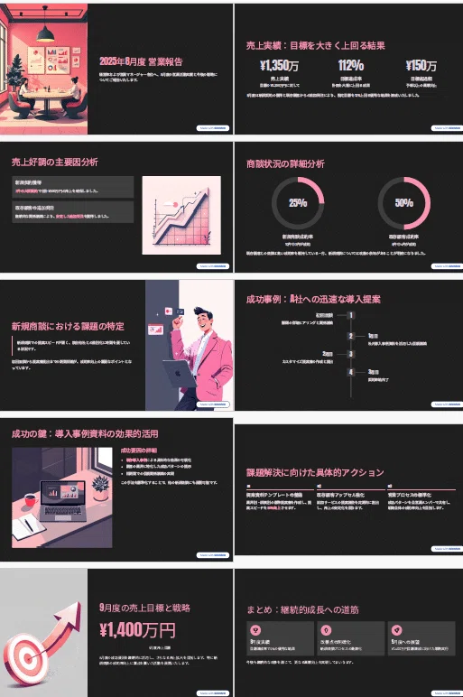 結果の出力