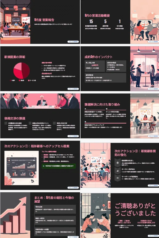結果の出力