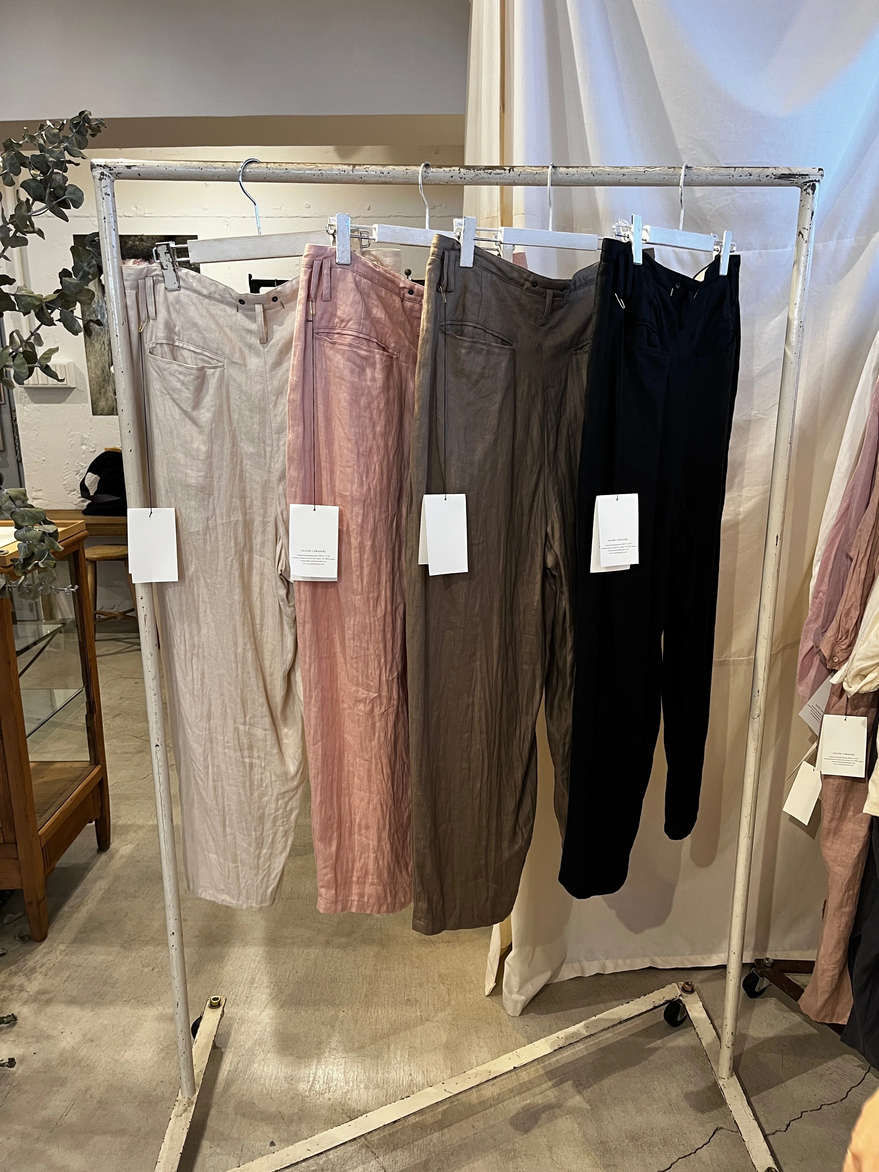 suzuki takayuki 2026 spring-summer 展示会での物撮りでご紹介vol.3 