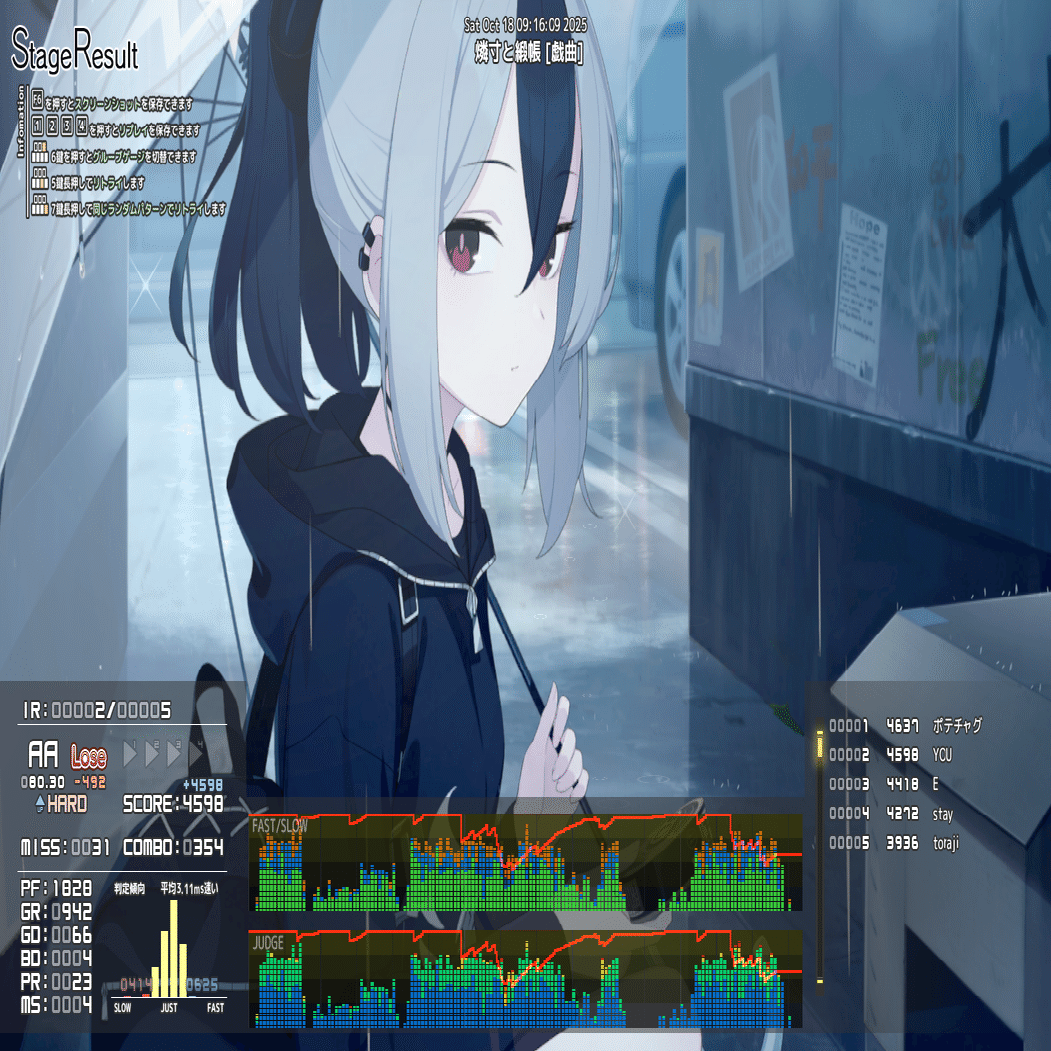 音ゲー日記20251018｜GRASS