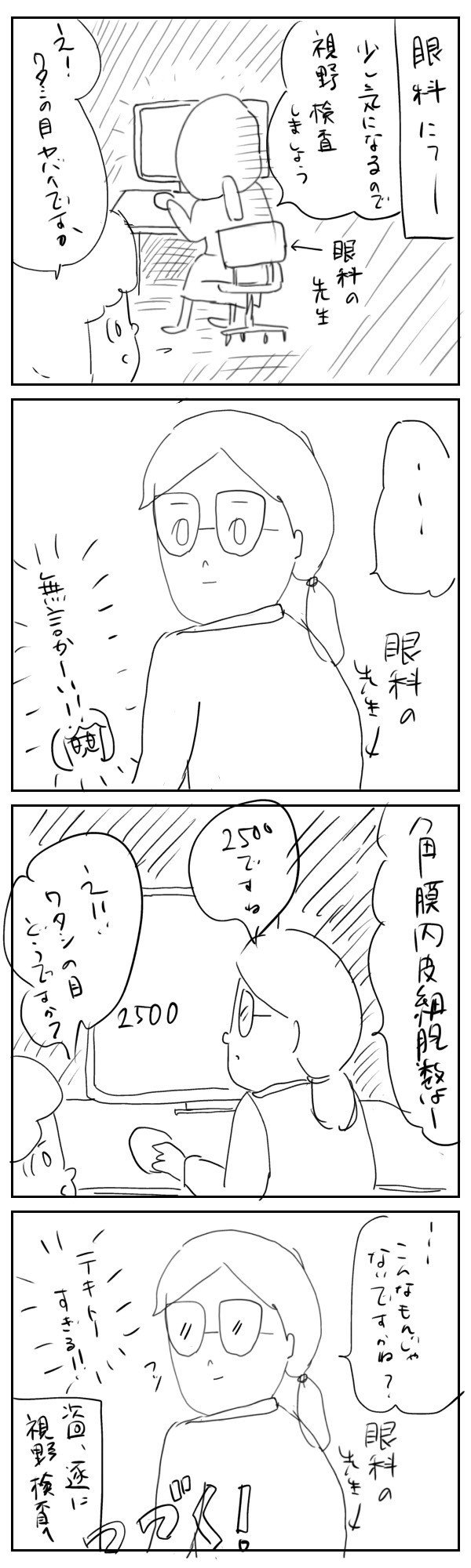 エッセイ漫画】女医の塩対応に泣いた夜｜ちゃーちの漫画の置き場所, image size:600x2000