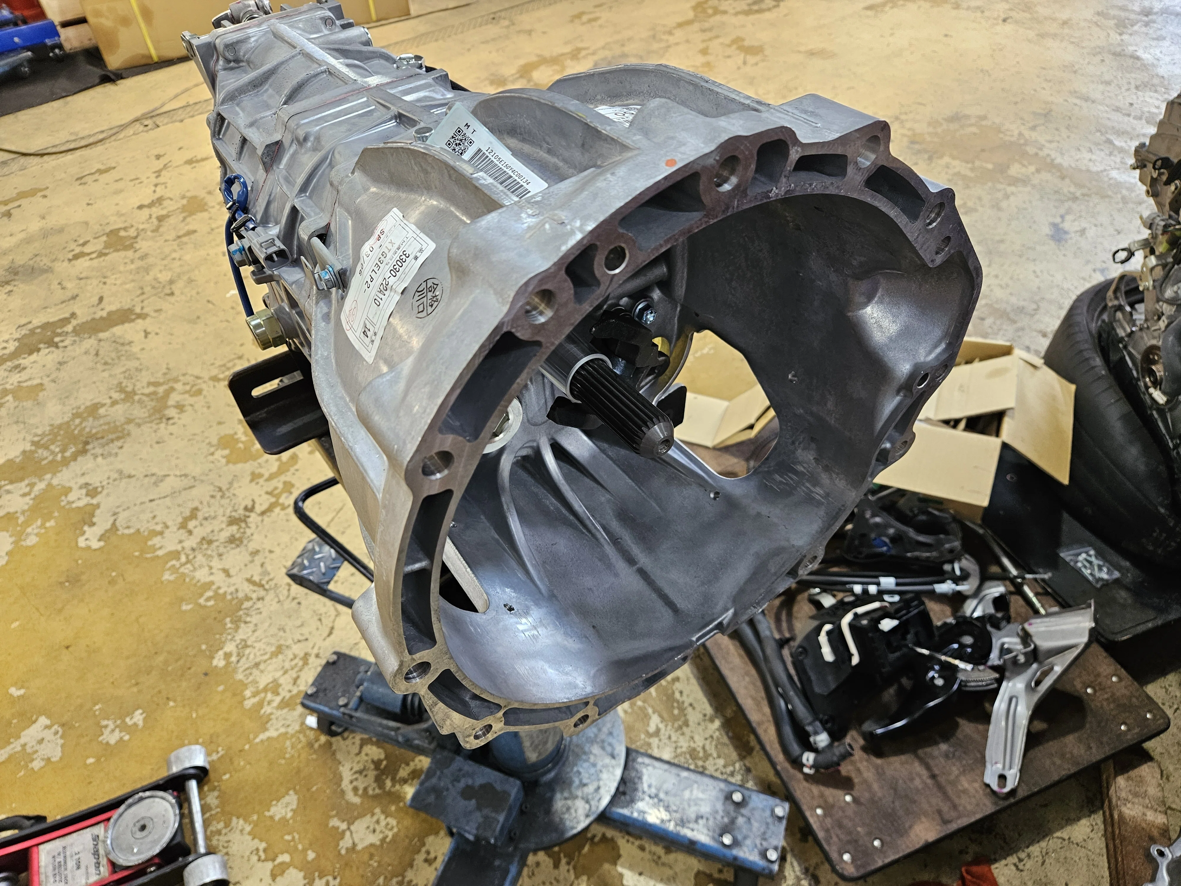 GRX130 マークXの2.5L 4GRエンジンを降ろし3.5L 2GRエンジンに換装した