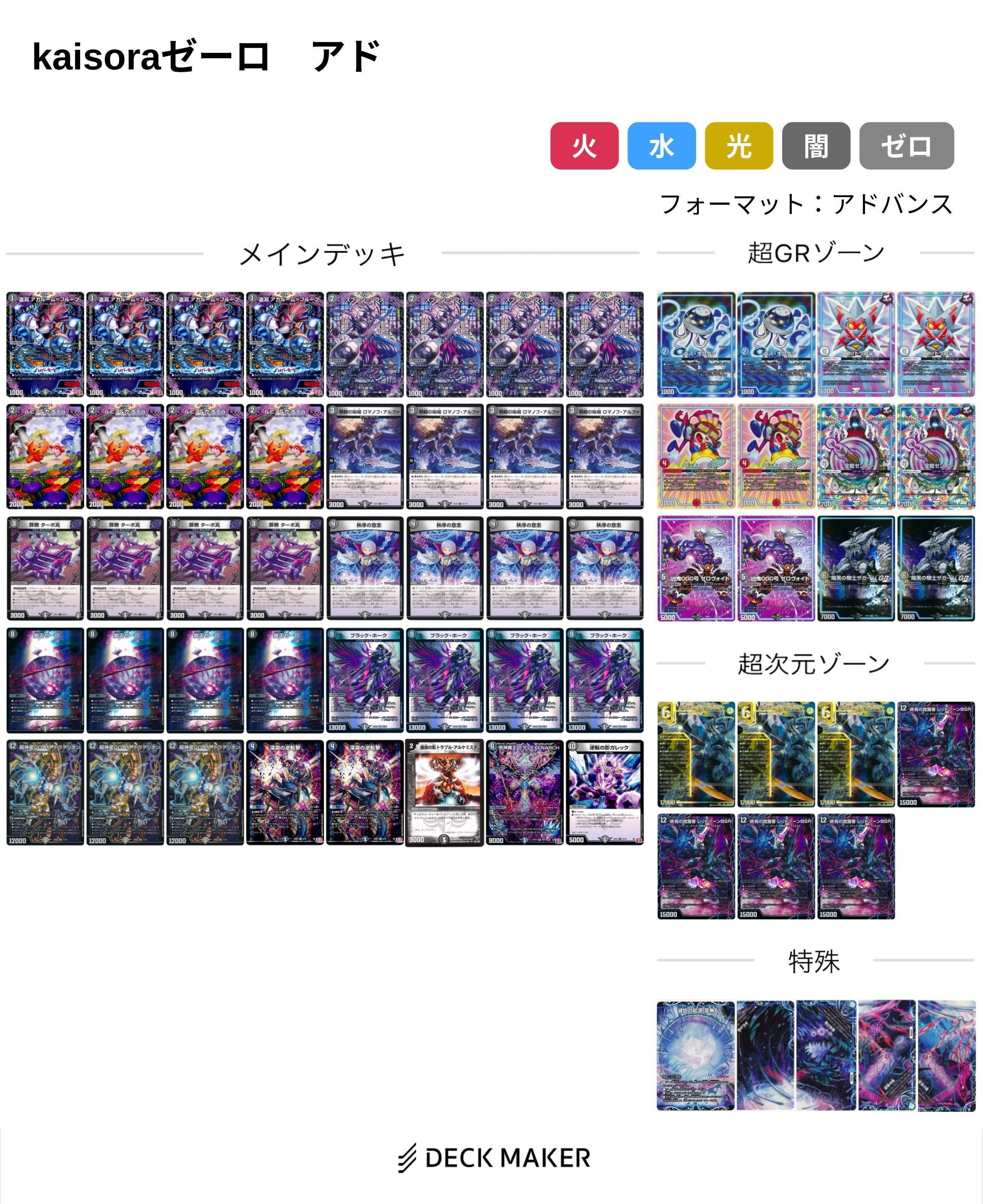 【闇単ゼーロ】デッキ 黒単ゼーロと僕#13｜ありがとうkaisora｜magical?