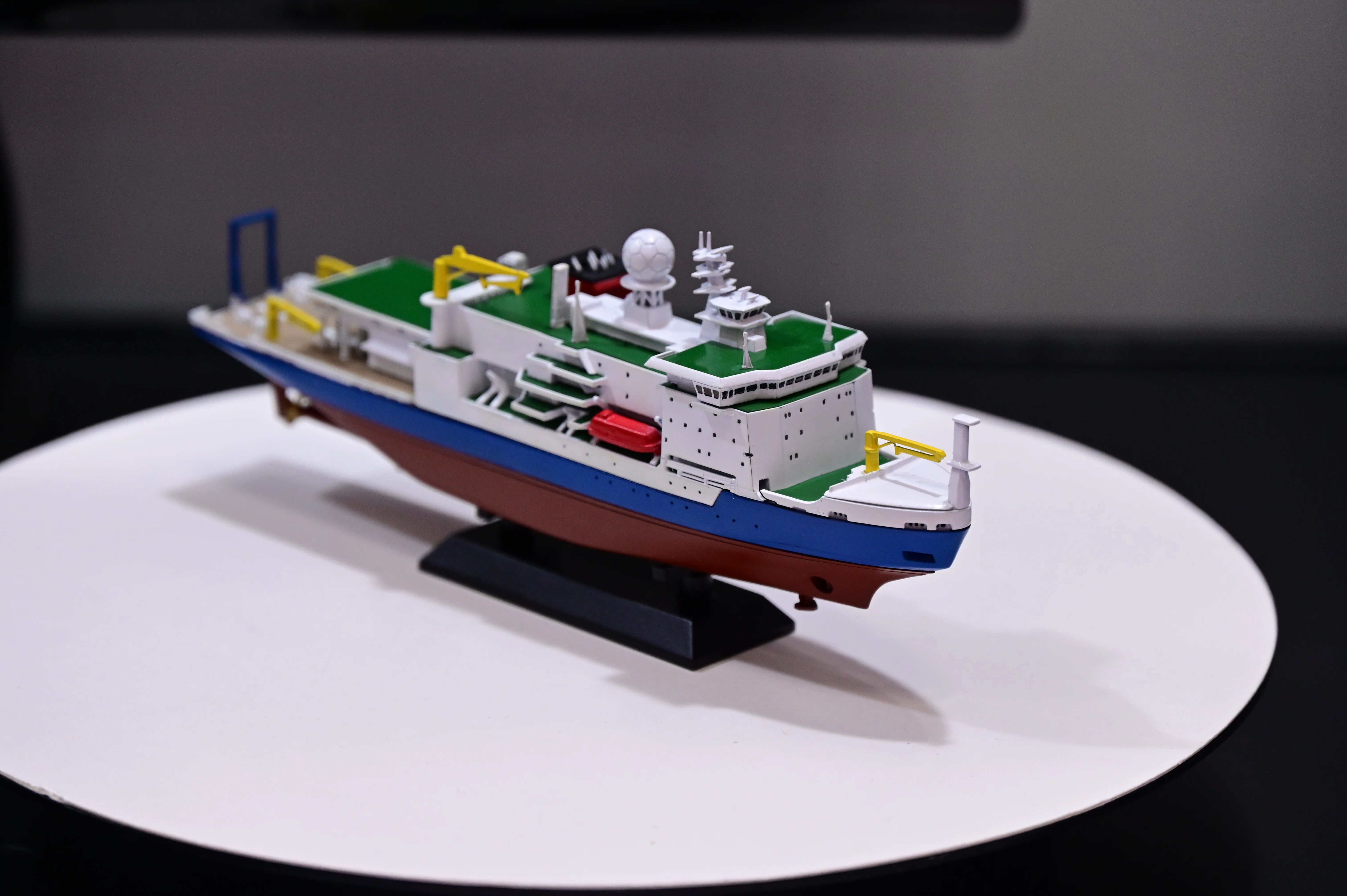 全日本模型ホビーショー】ピットロードの1/700北極域研究船「みらいⅡ