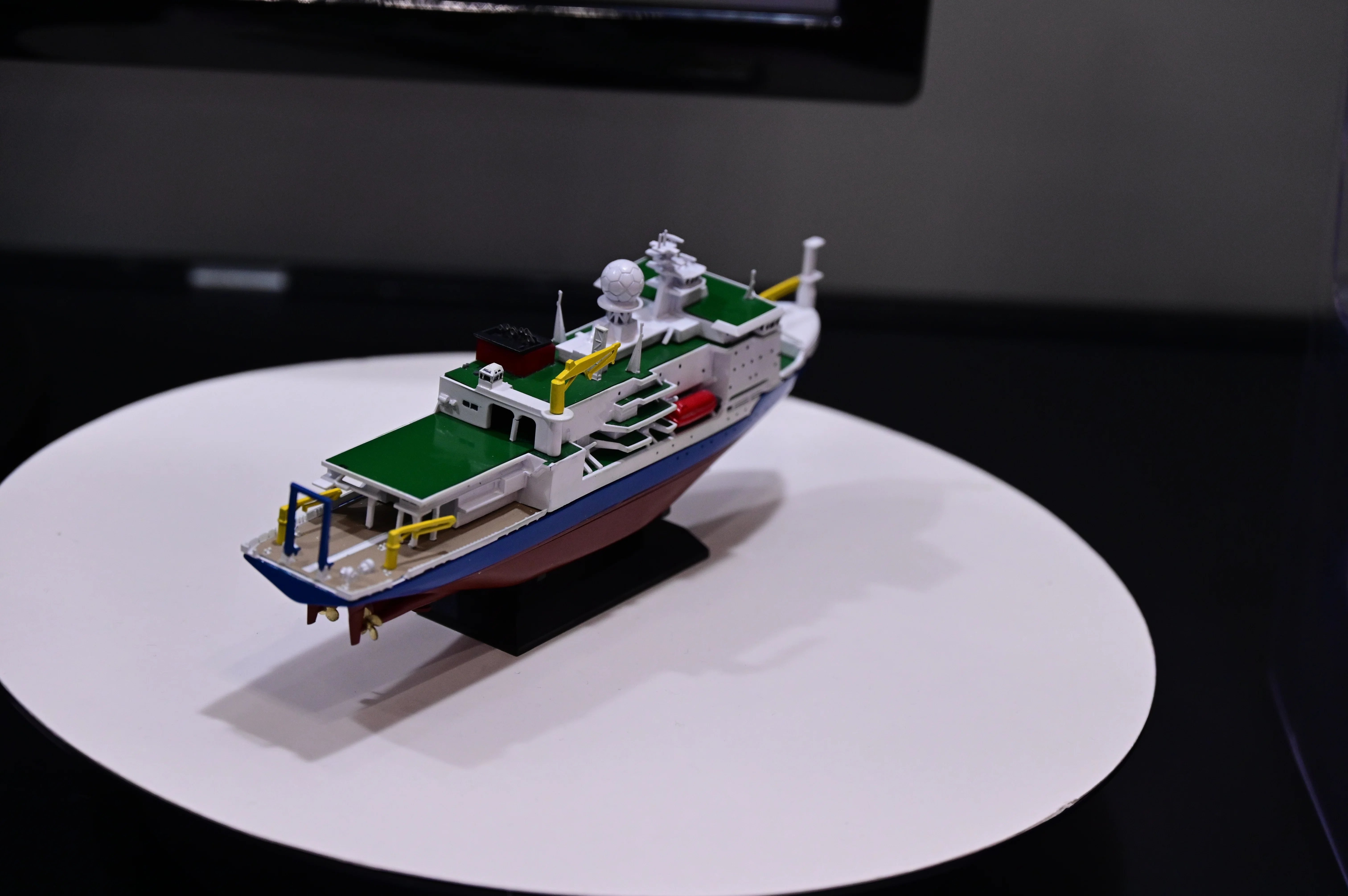 全日本模型ホビーショー】ピットロードの1/700北極域研究船「みらいⅡ