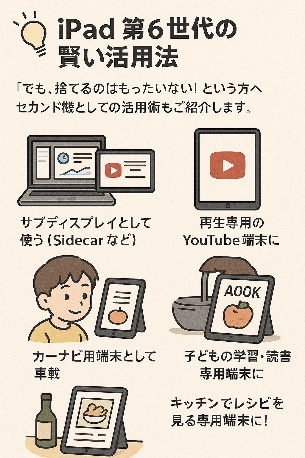 2025年最新】iPad第6世代は今でも使える？実際の使用感と買い替え目安