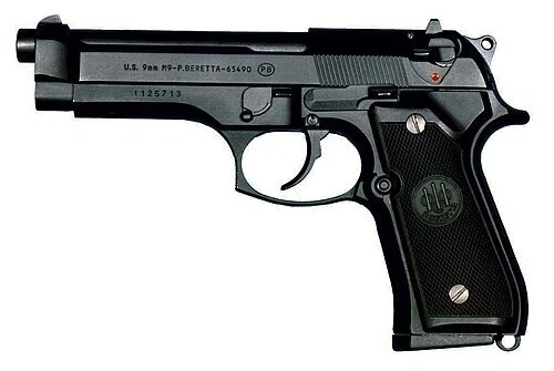 各社M92F / 東京マルイM9A1対応 ベレッタロゴ入りグリップパネル｜外観