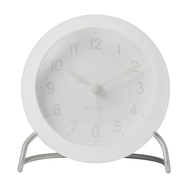 新品未使用　< Arne Jacobsen >TABLE CLOCK ホワイト Reviewing Arne Jacobsen's Table Clock: A Masterpiece Design That