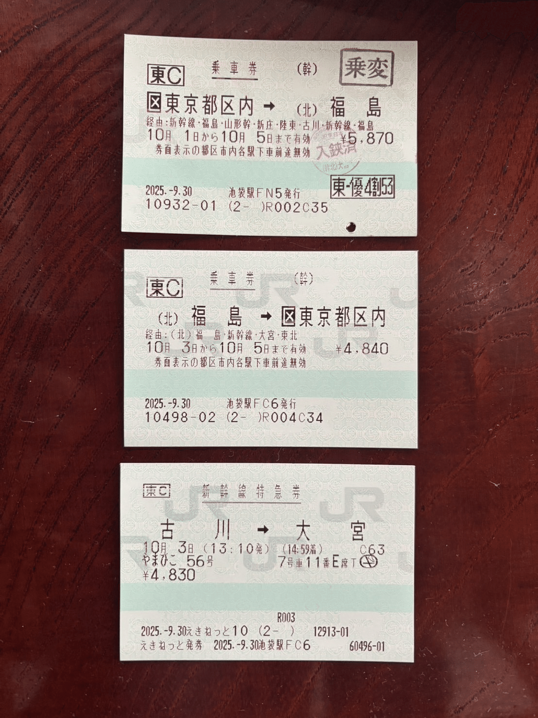 旅行記】JRE BANK優待割引券で一筆書き切符を作って楽しく温泉旅行