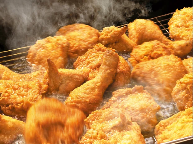 【中古美品】ケンタッキーフライドチキンのカウンターで使用する黒色の台★大サイズ KFC「オリジナルチキン」のこだわり—80年以上愛される理由