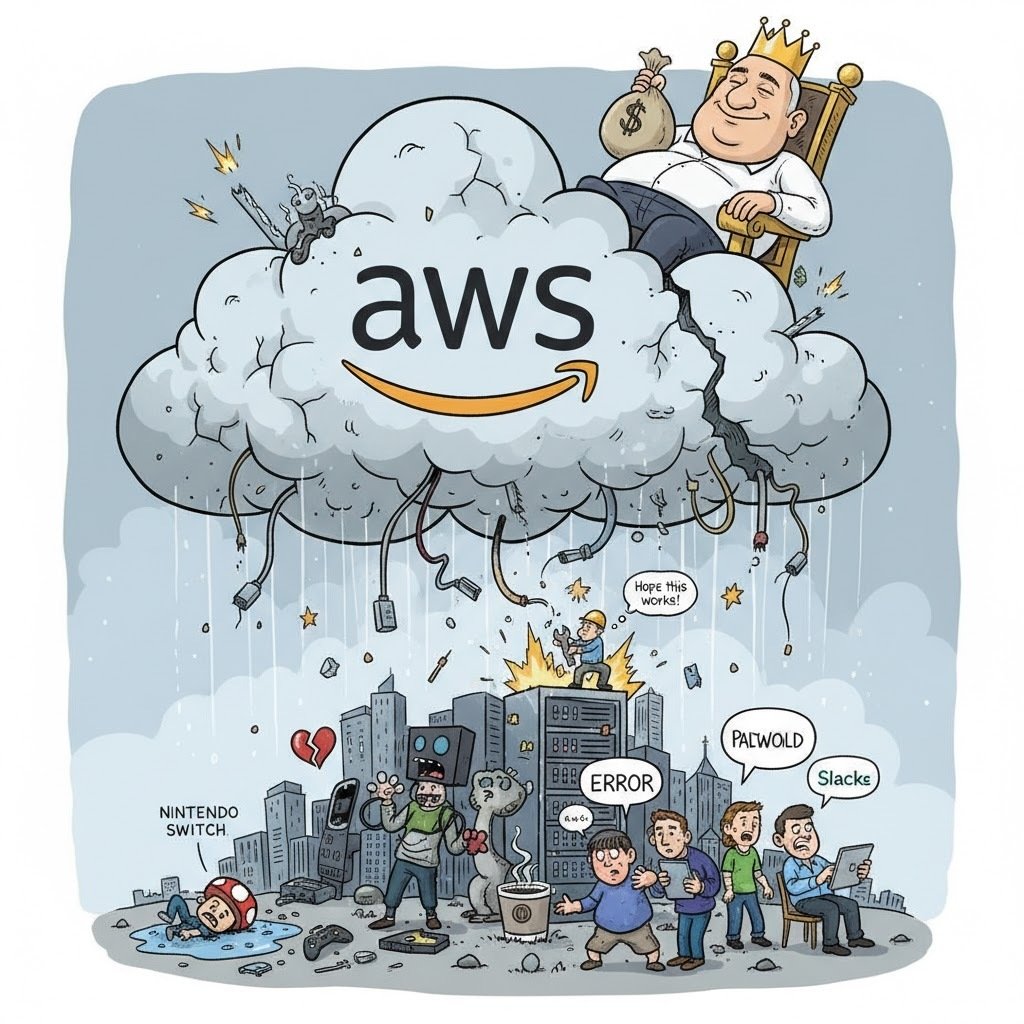 2025/10/20のシステム障害＞AWS、楽天、任天堂、Slack、Zoom、フォートナイト、APEX、パルワールド、Roblox、7 Days  To Die、クラッシュ・オブ・クラン、Ark Su｜2ch3ch5ch