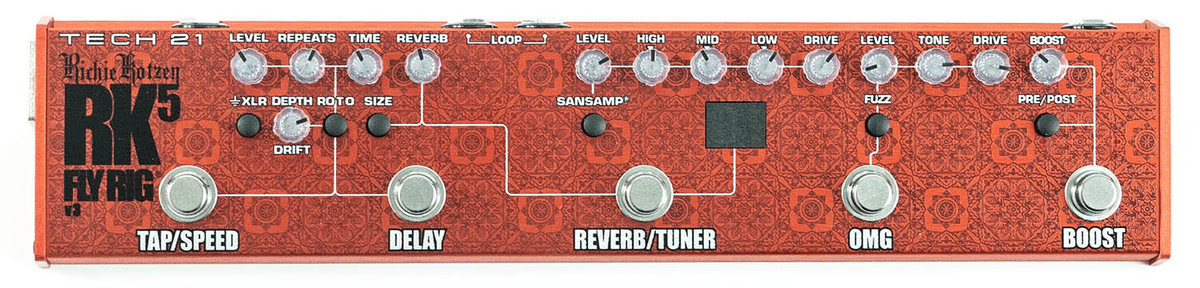 TECH21 FLY RIG 5 のリッチー・コッツェン 最新シグネチャー