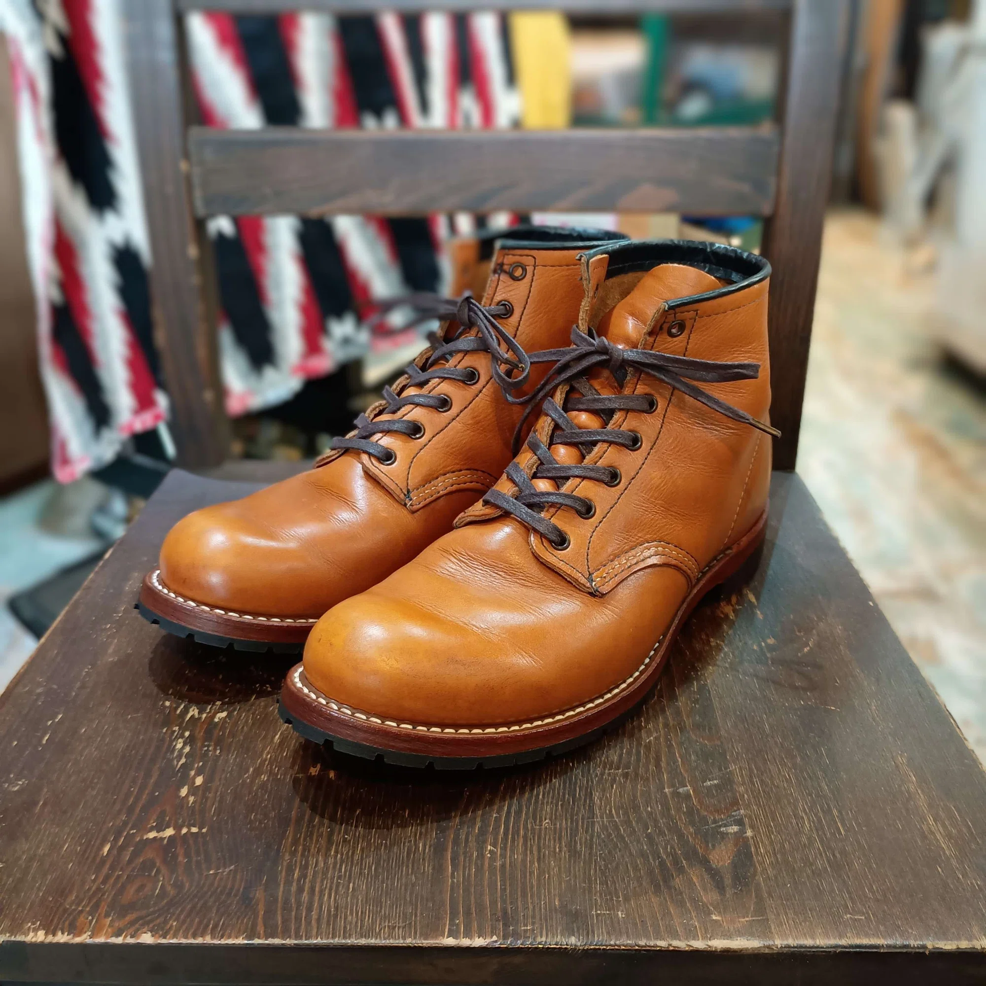 ハーフソール交換】Red Wing Beckman加水分化したハーフソール交換 