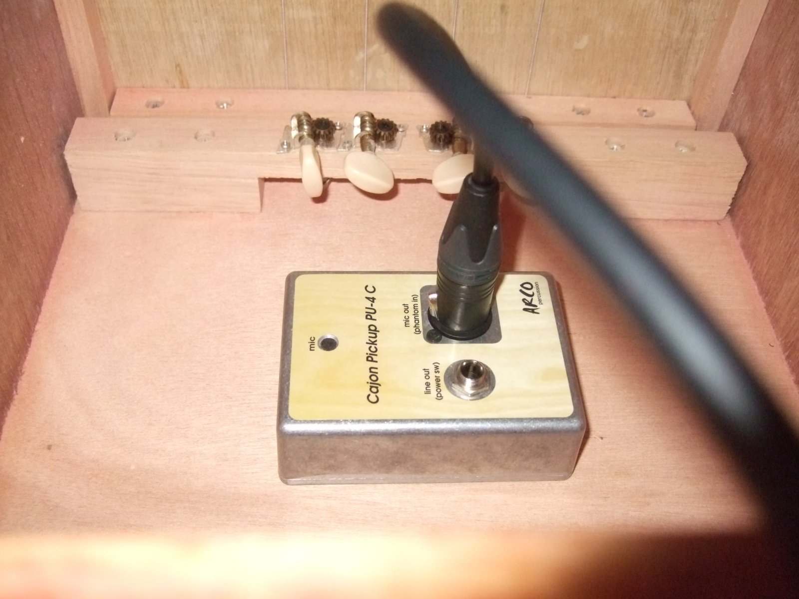 ARCO　カホン用ピックアップ　PU-4C Ⅱ　Cajon Picuup ARCO アルコ カホン用 ピックアップ マイク PU-4CC 日本製 国産