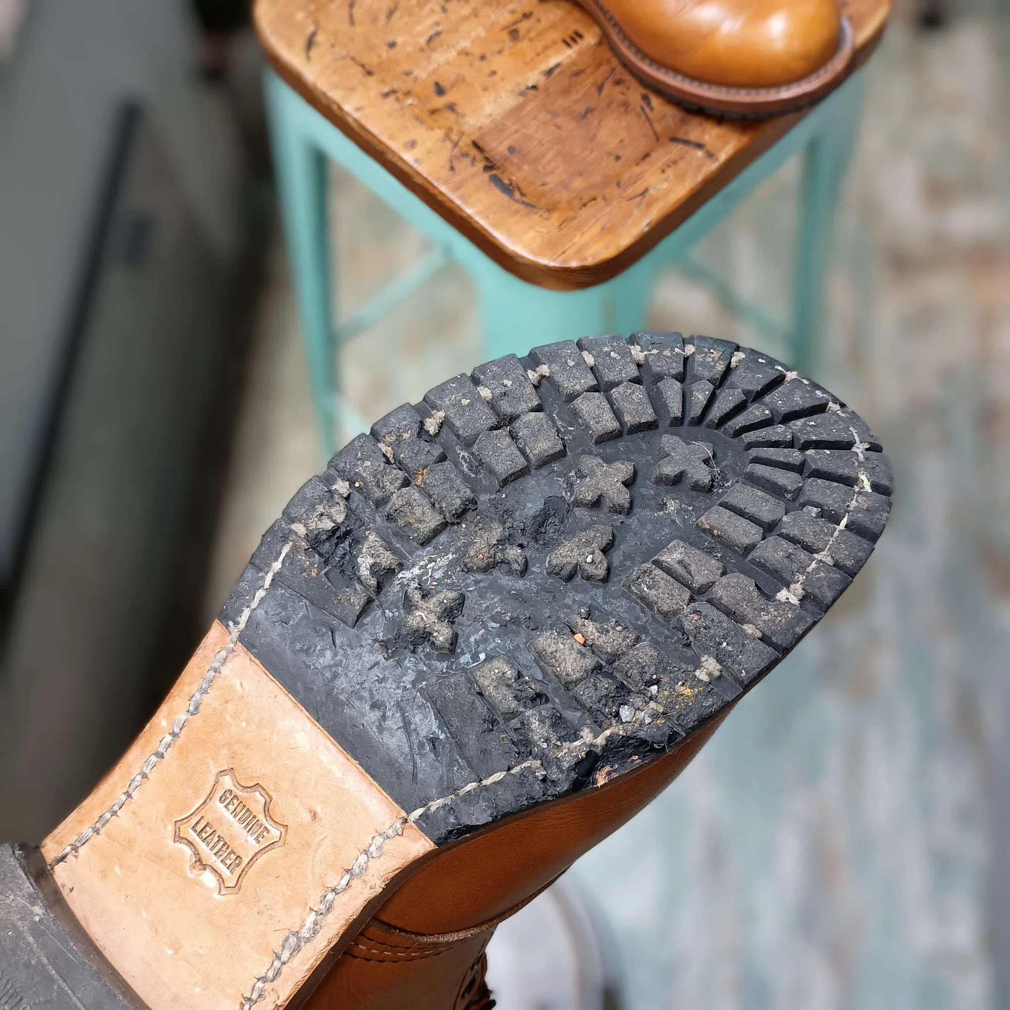 ハーフソール交換】Red Wing Beckman加水分化したハーフソール交換 